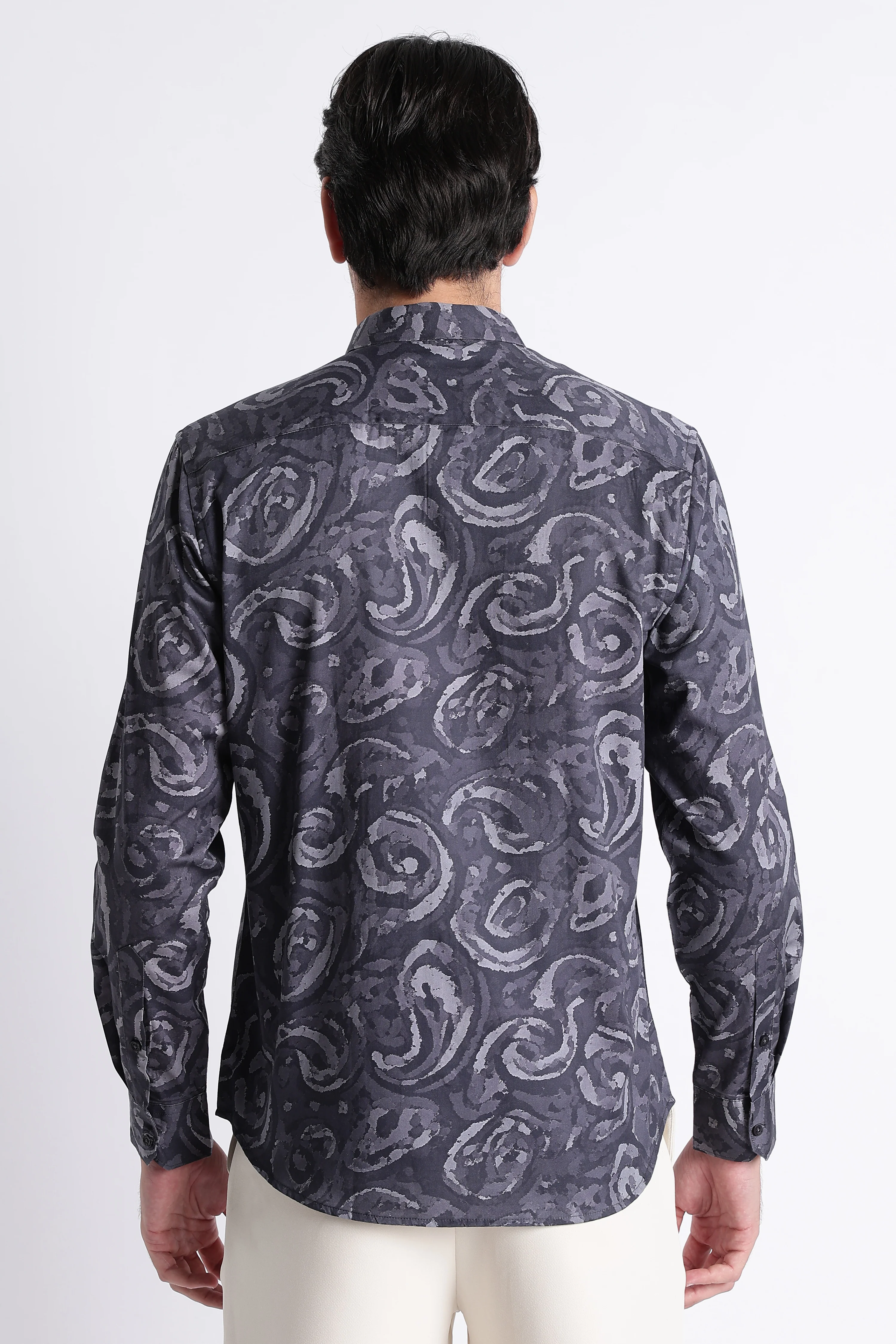 Men Refined Floral Digital Print Shirt - Image 4