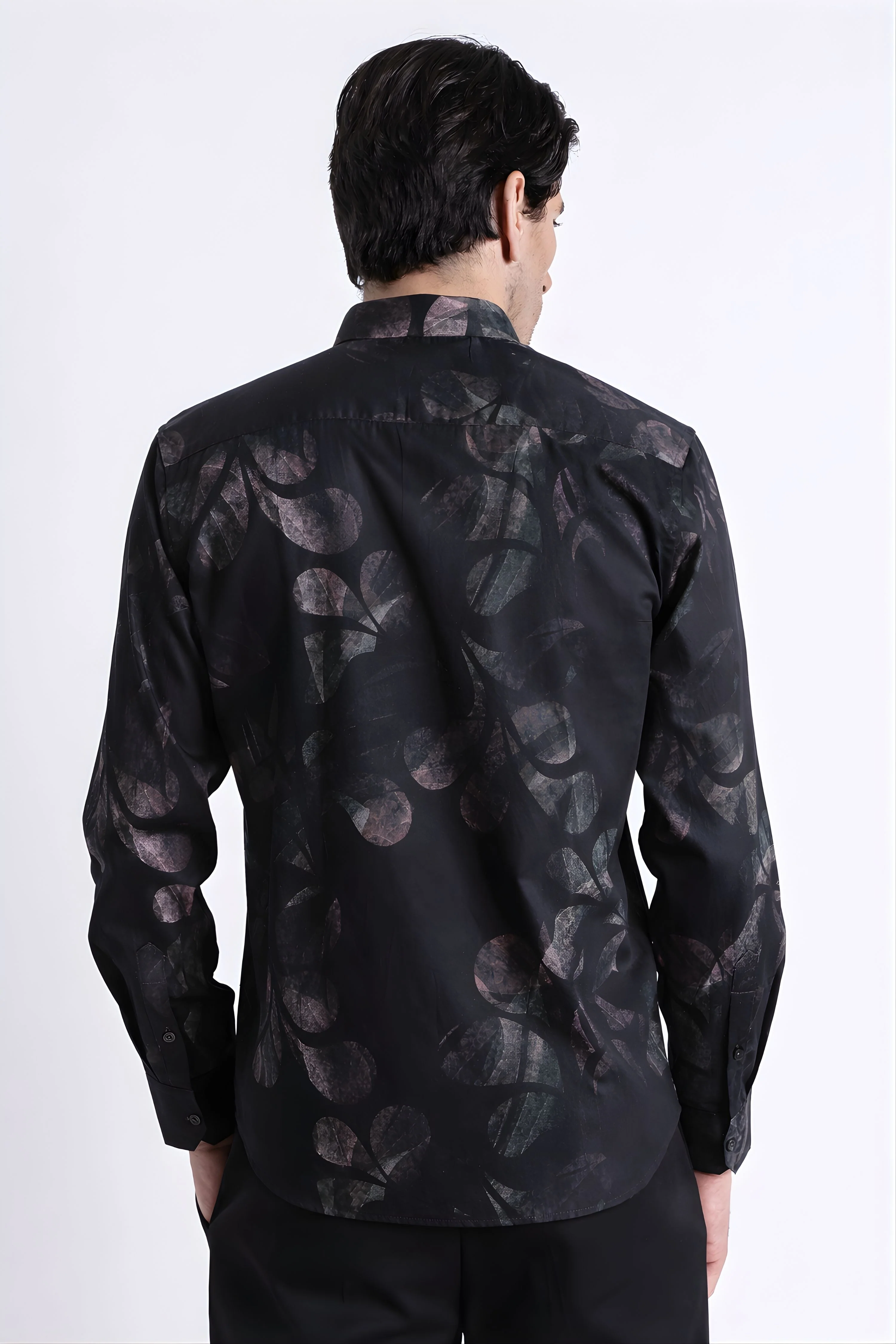 Men Refined Floral Digital Print Shirt - Image 4