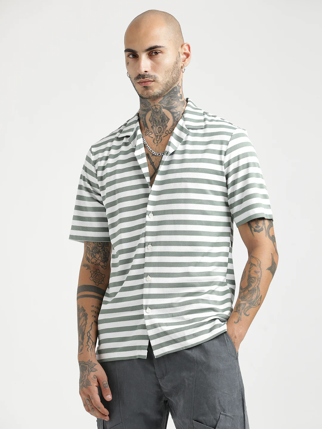 Men Relaxed Knit Shirt - Image 3