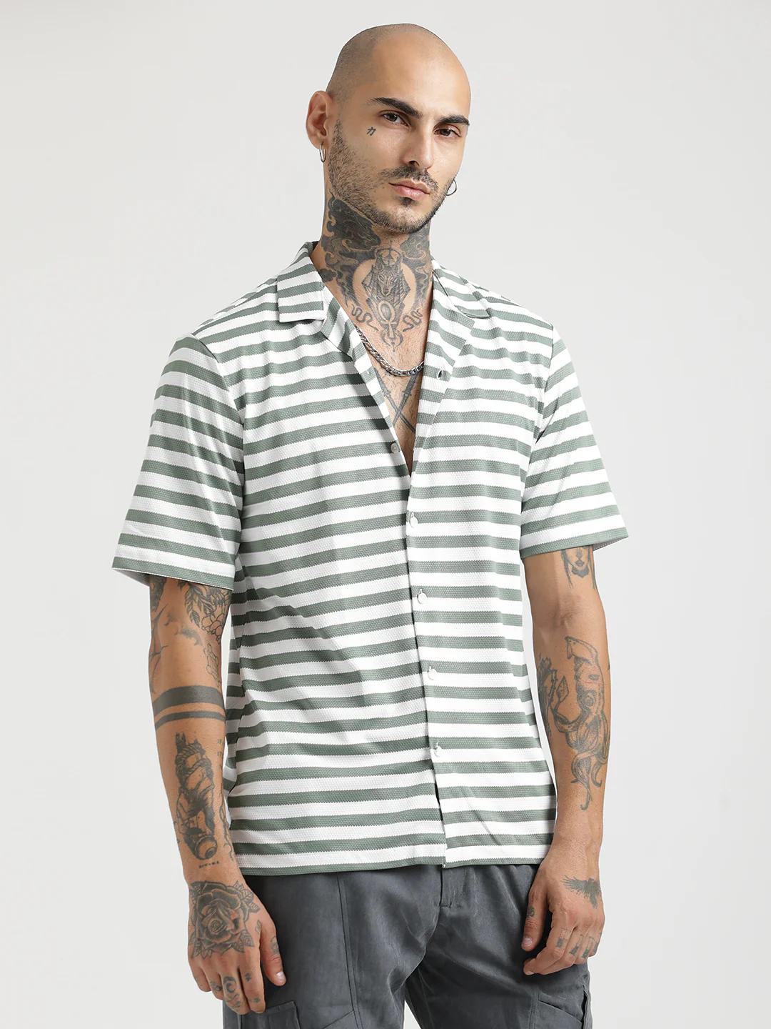 Men Relaxed Knit Shirt - Image 4