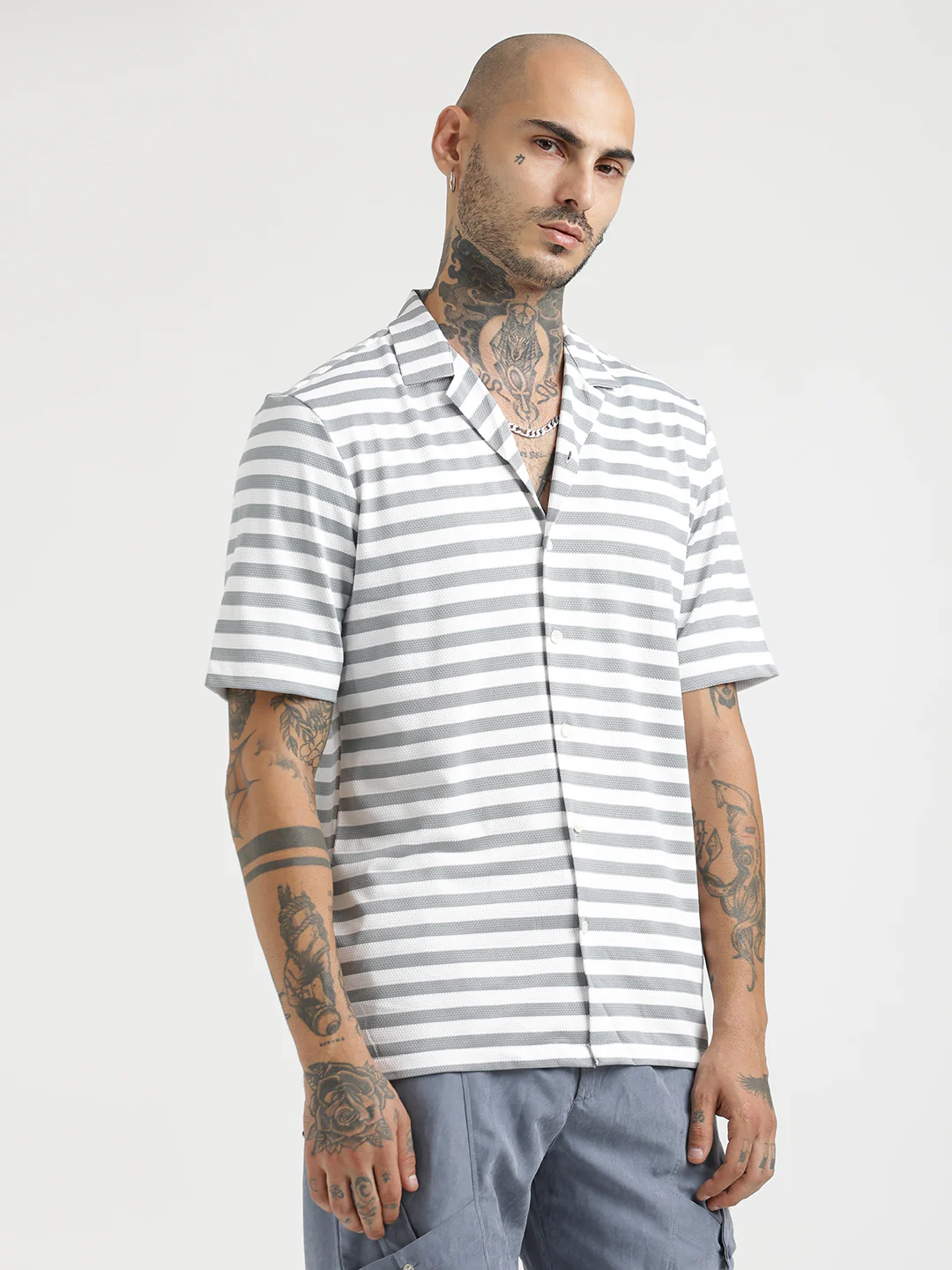 Men Relaxed Knit Shirt - Image 5