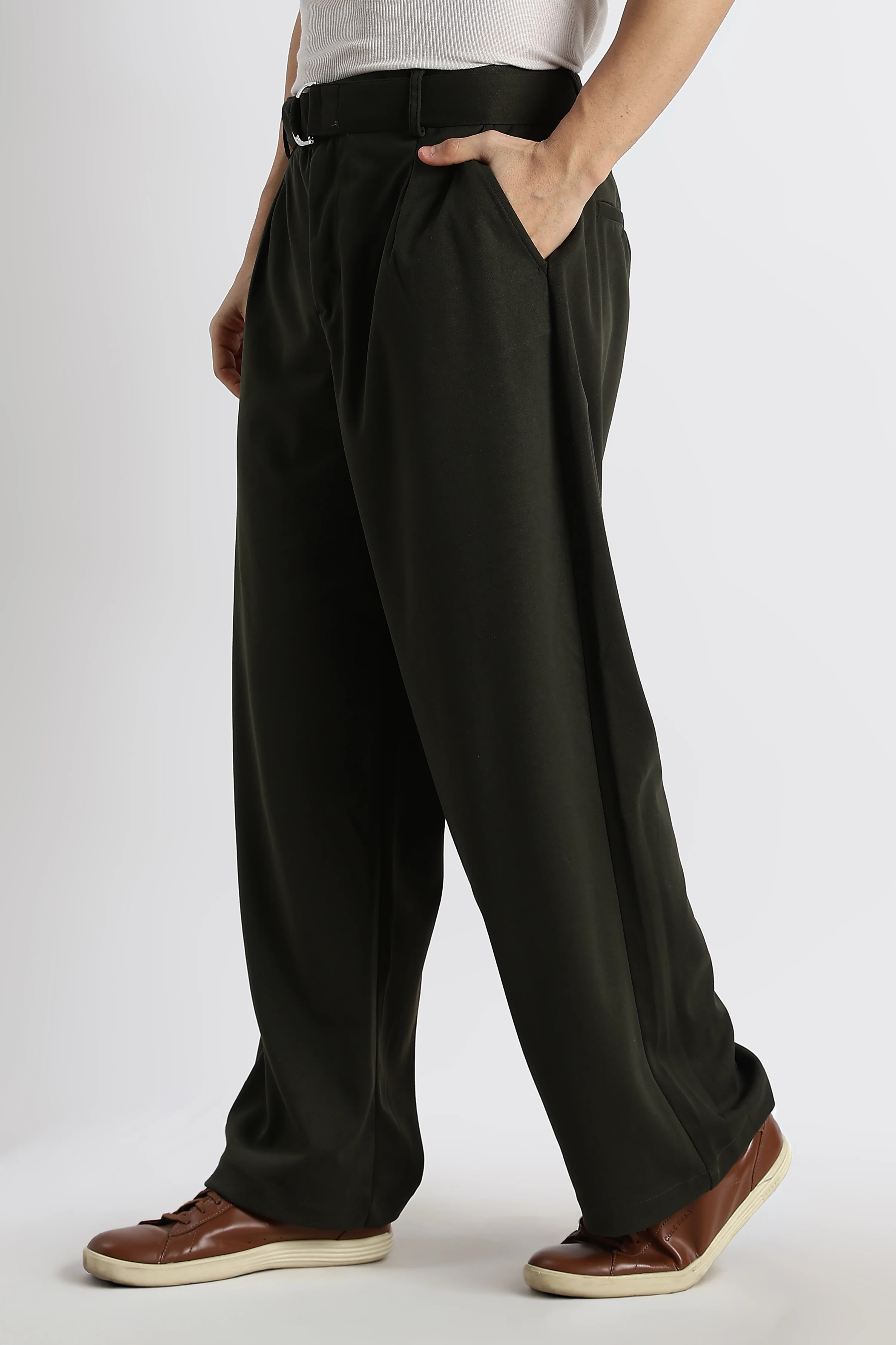 Men Relaxed Korean Pants