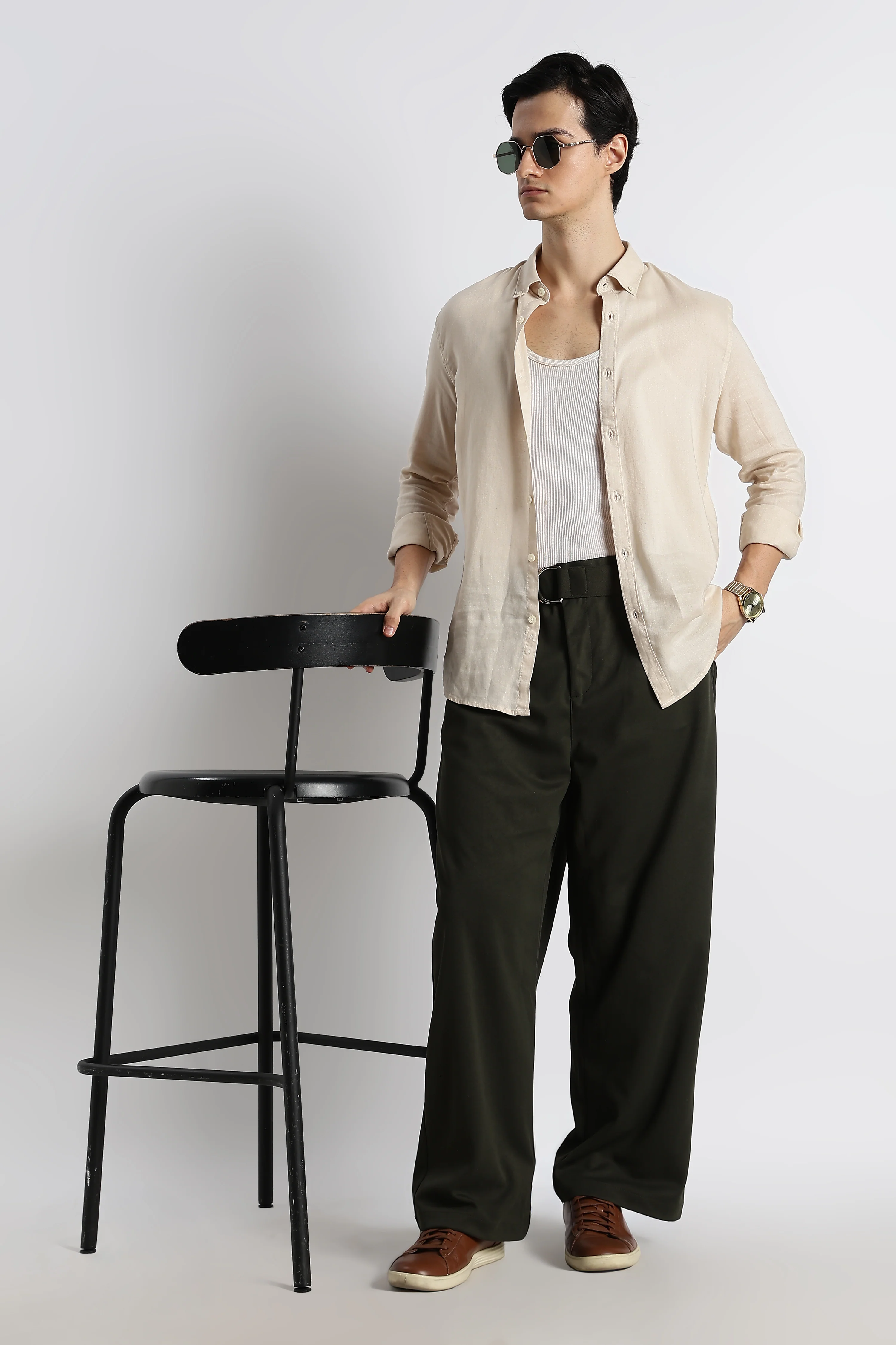 Men Relaxed Korean Pants - Image 5