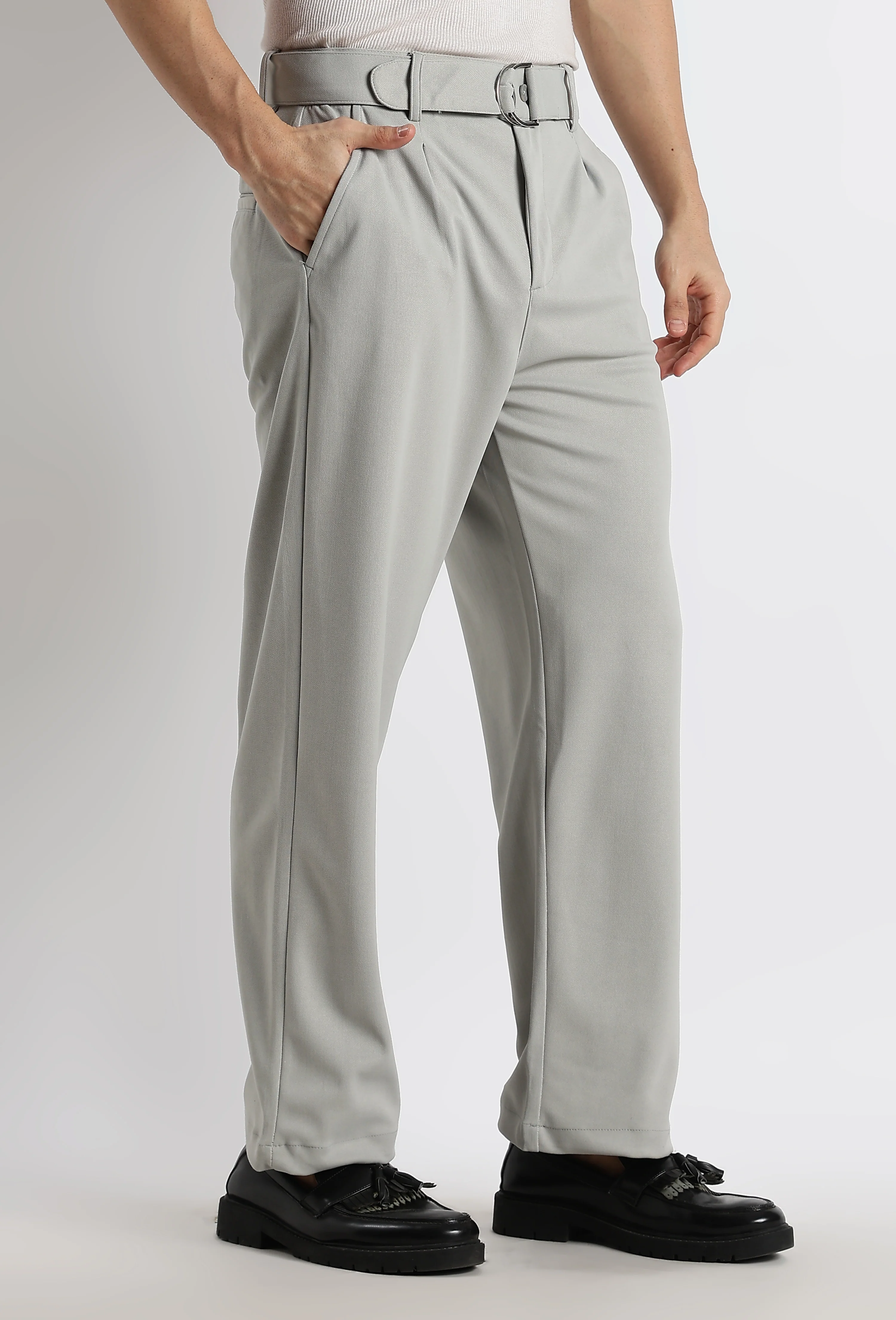 Men Relaxed Korean Pants