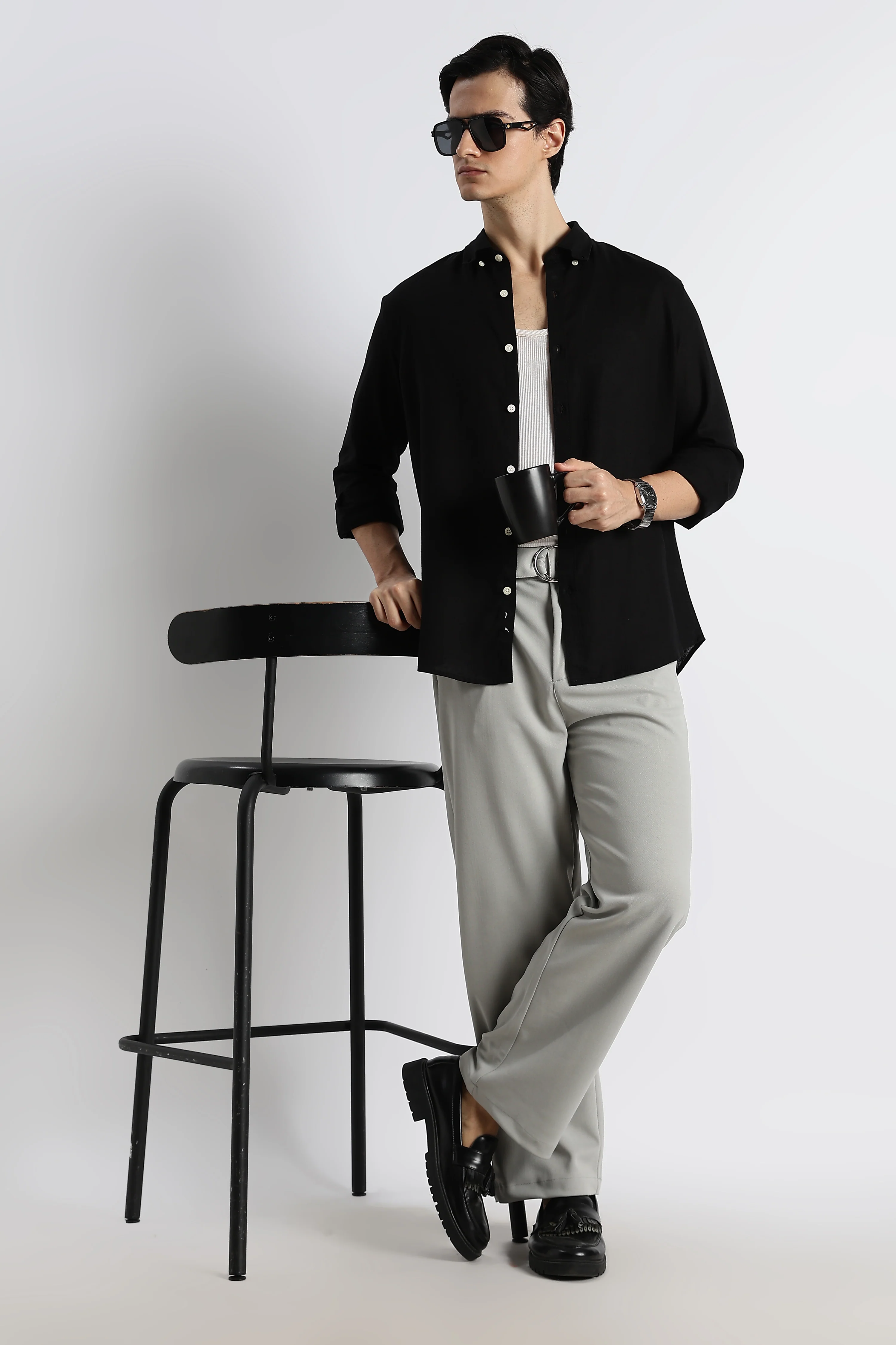 Men Relaxed Korean Pants - Image 2