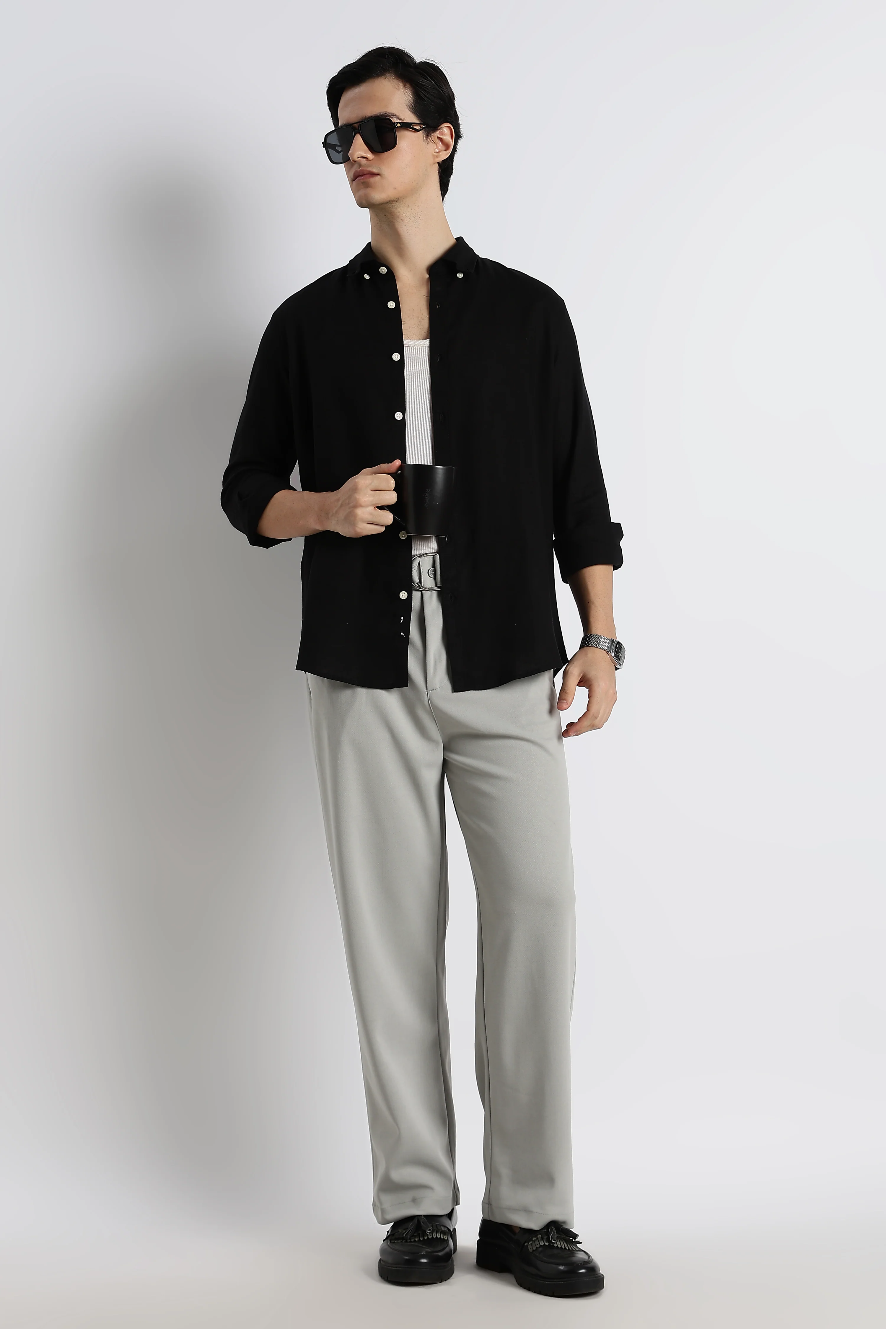Men Relaxed Korean Pants - Image 3