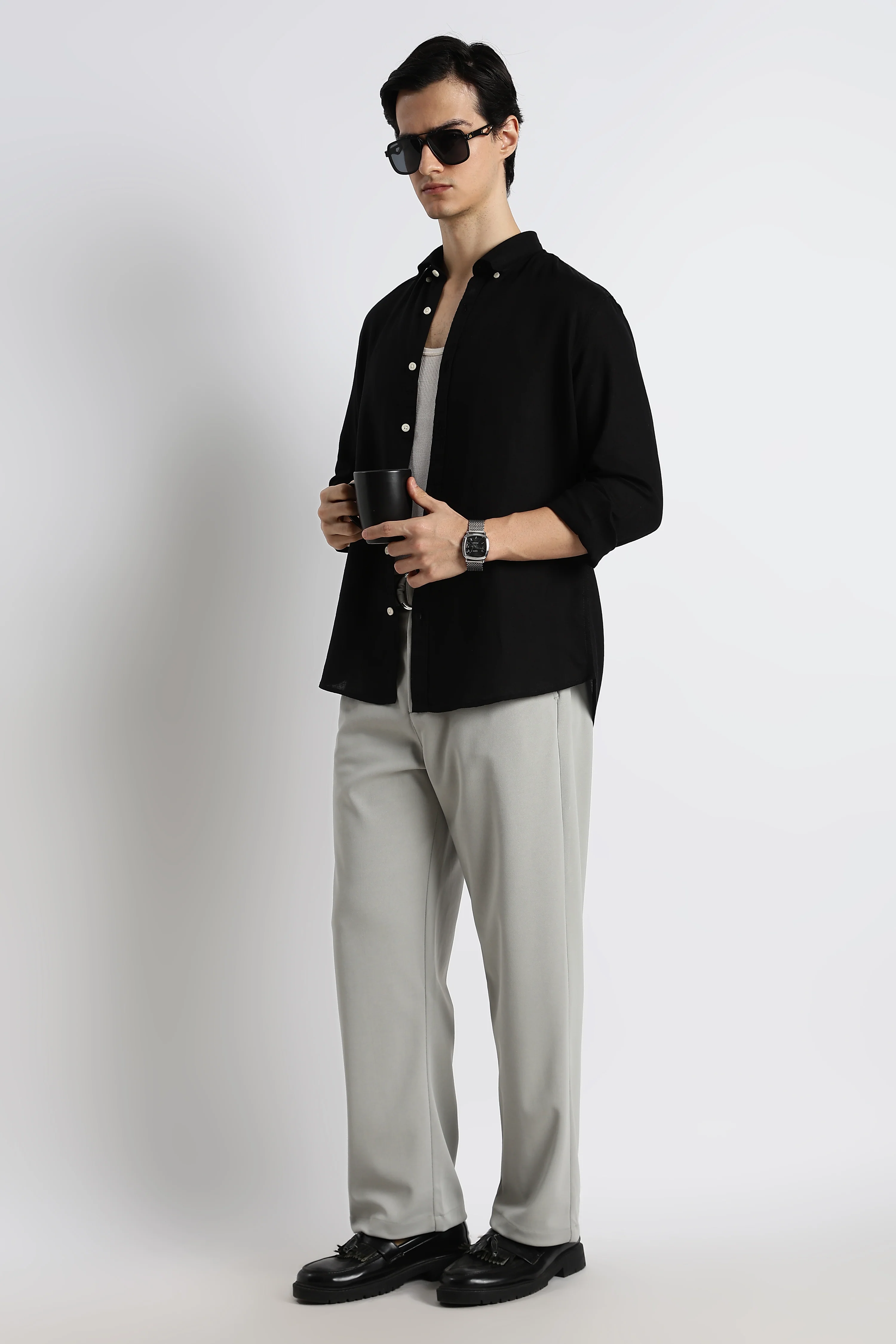 Men Relaxed Korean Pants - Image 4