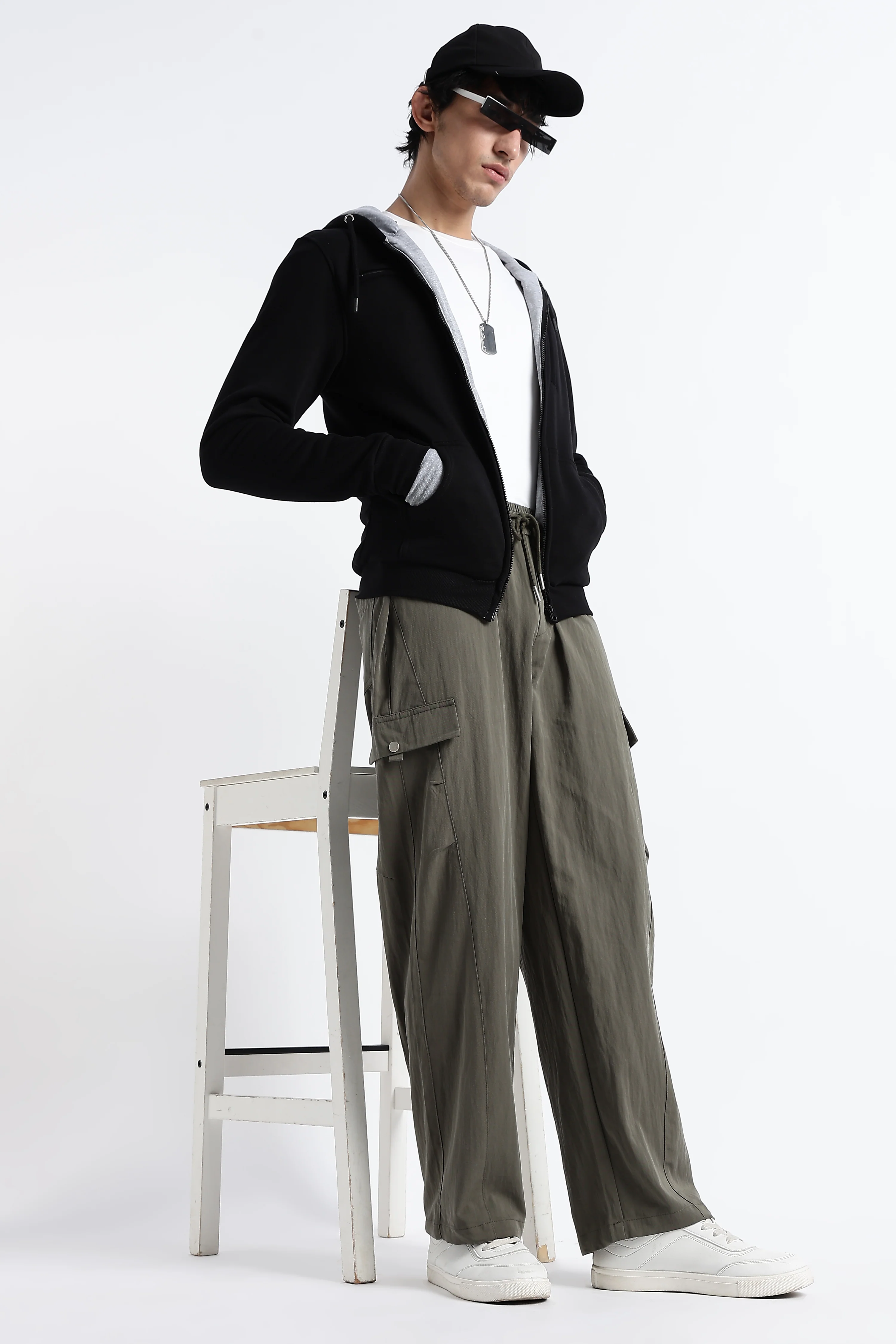 Men Relaxed Utility Cargo Pants - Image 11