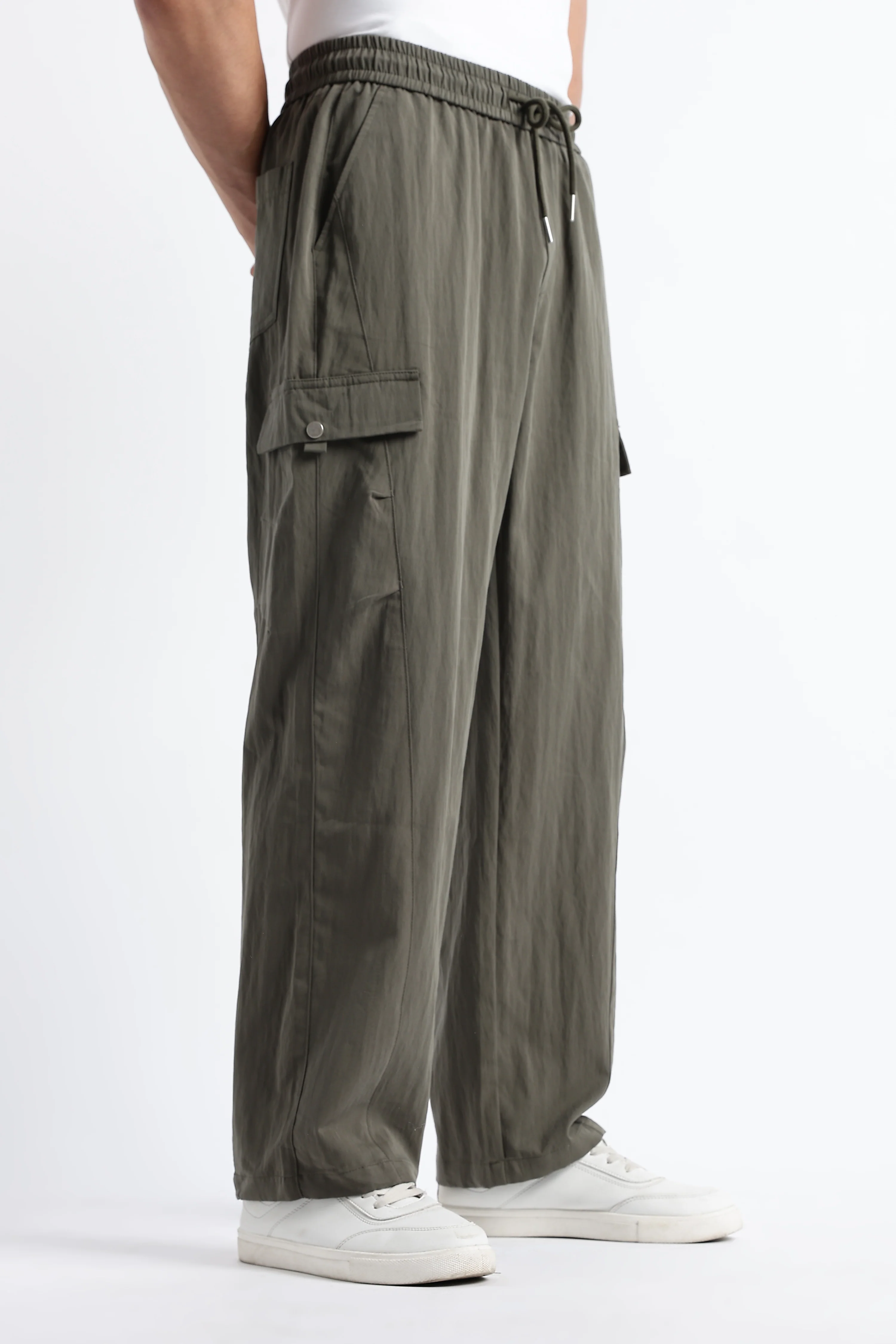 Men Relaxed Utility Cargo Pants - Image 7