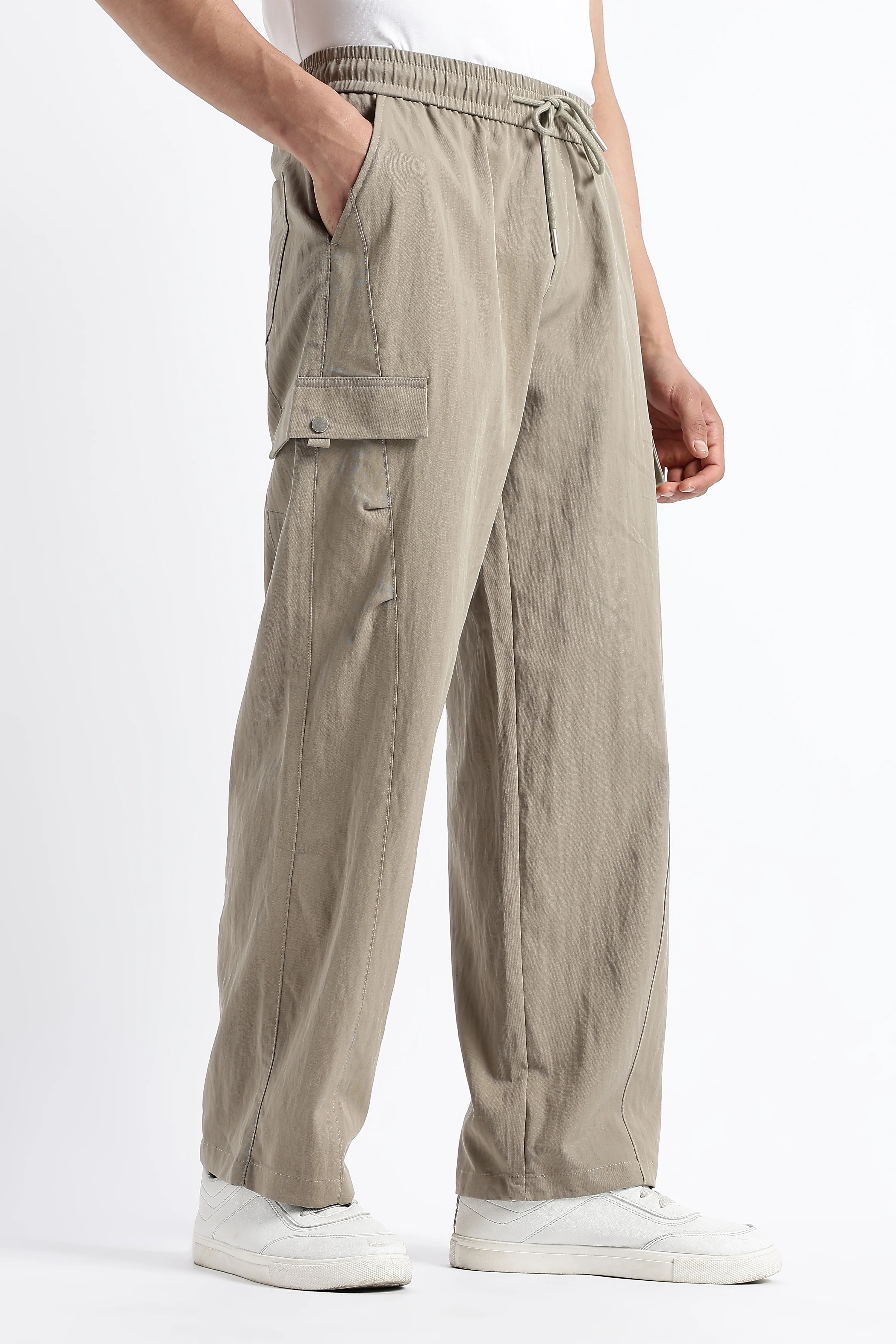 Men Relaxed Utility Cargo Pants - Image 7