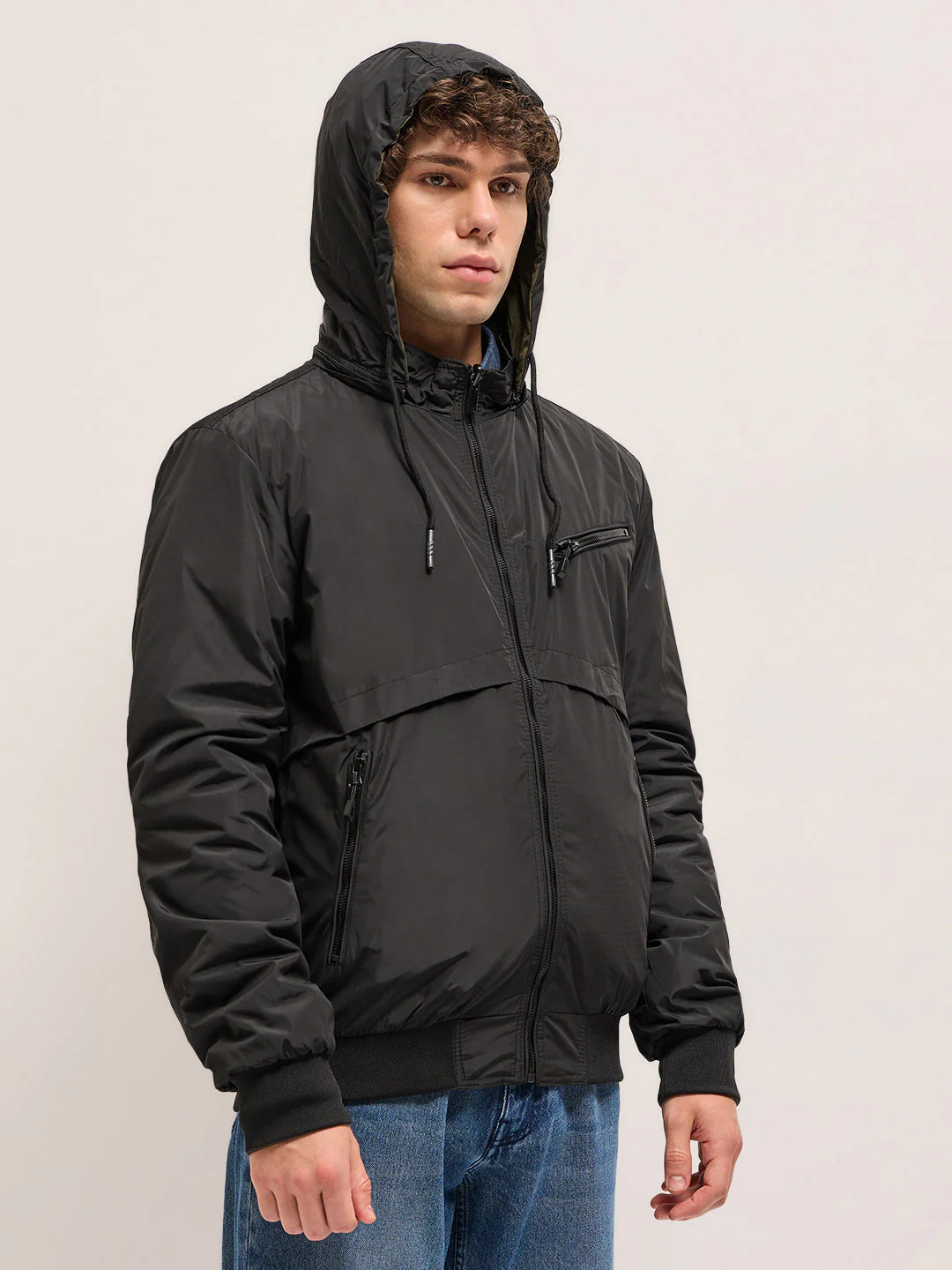 Men Reversible Back and Army Green Jacket - Image 3