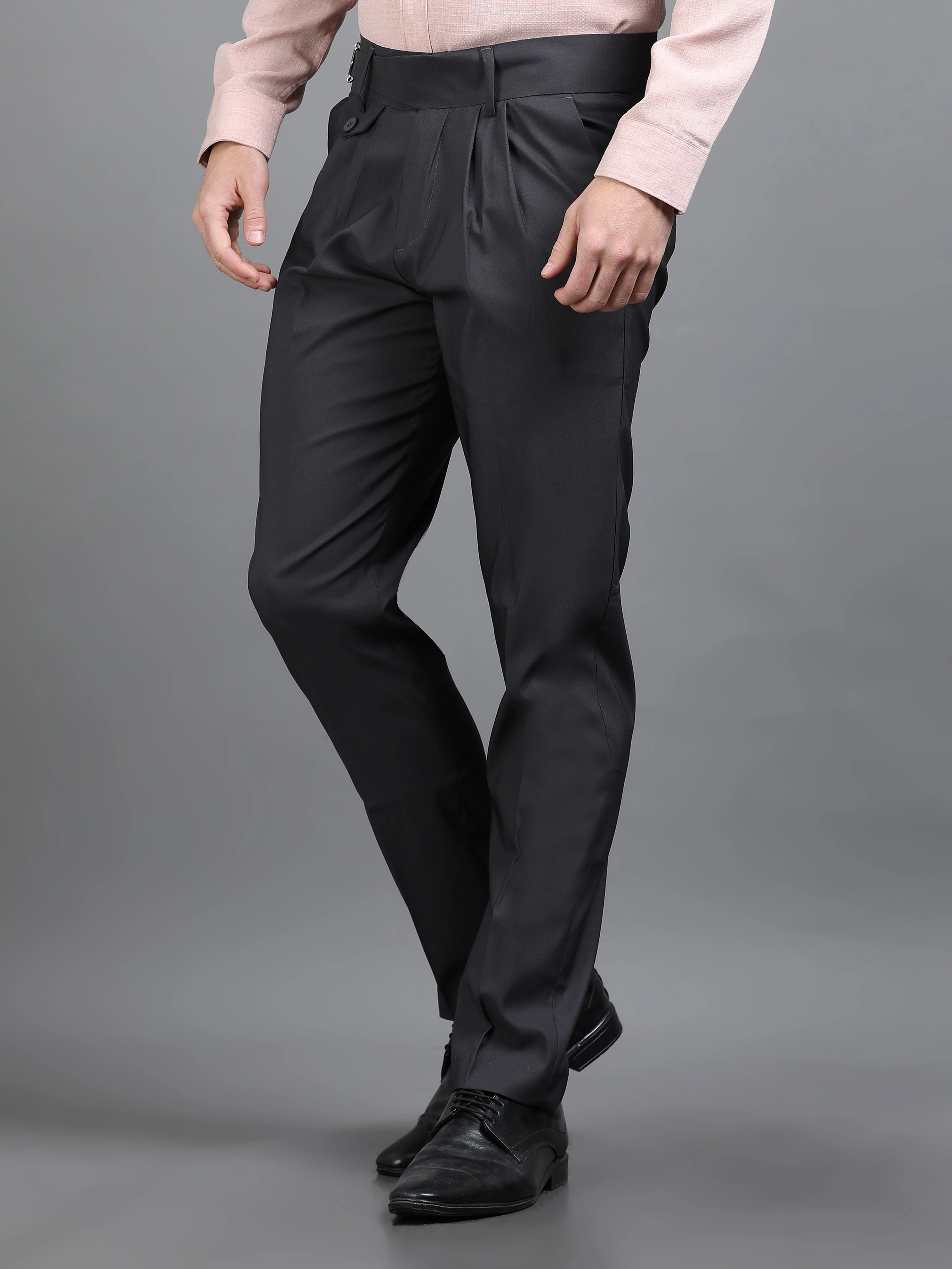 Men Rosh Charcoal Gurkha Pant - Image 3