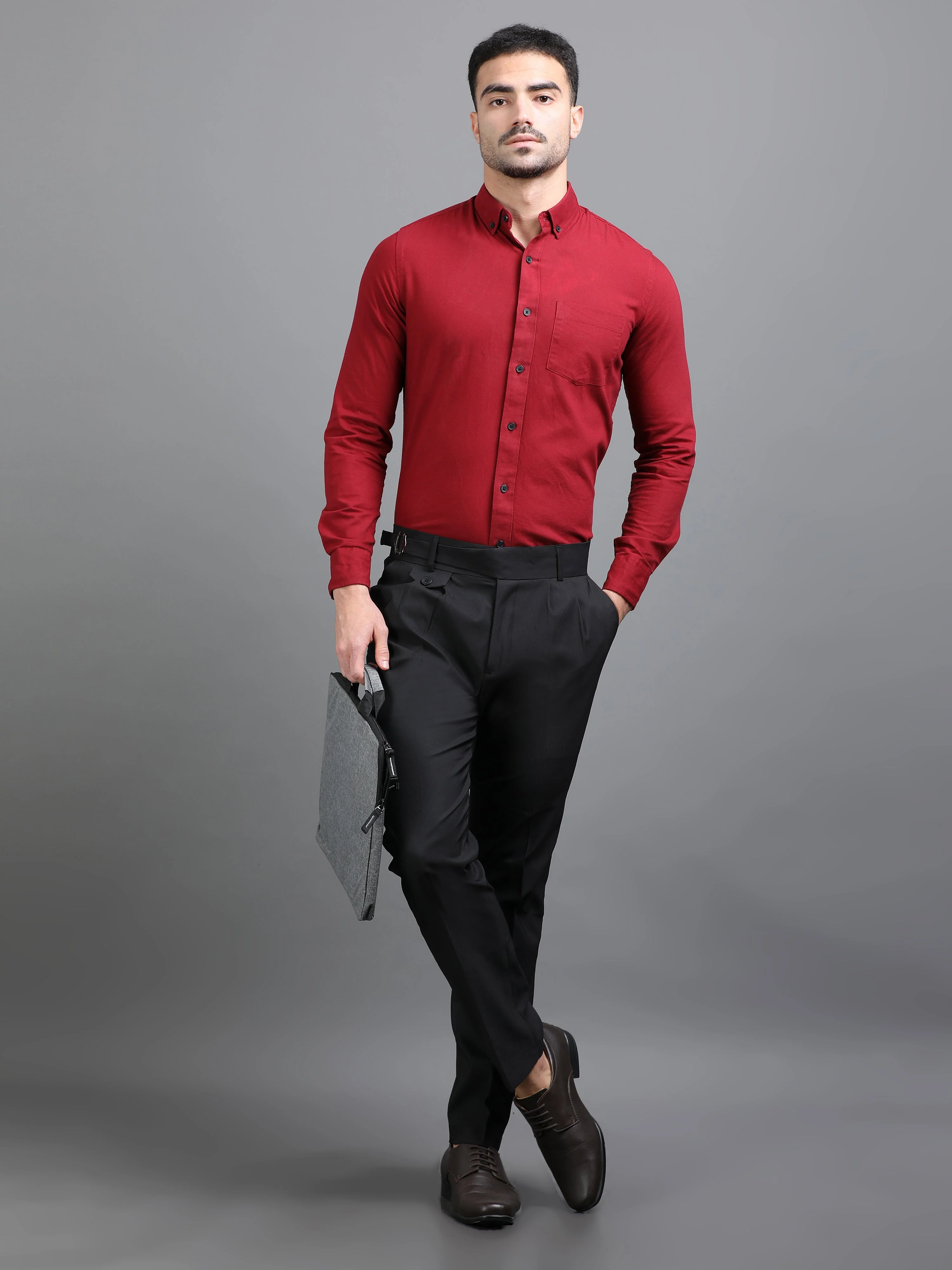 Men Rosh Charcoal Gurkha Pant - Image 7