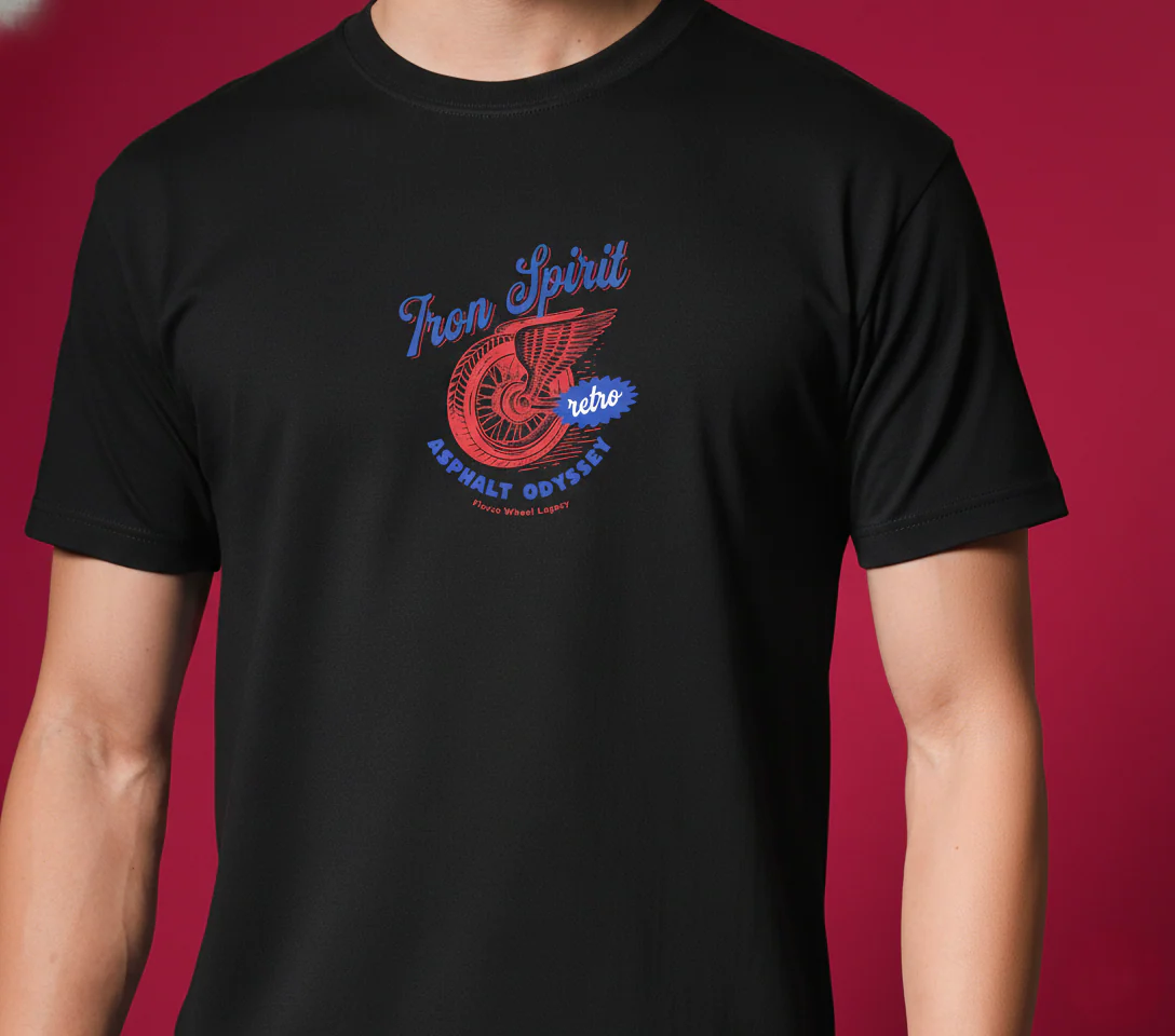 Men Round Neck Cotton T-Shirt - Image 4