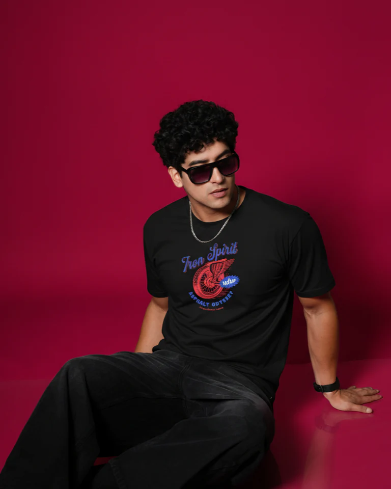 Men Round Neck Cotton T-Shirt - Image 7