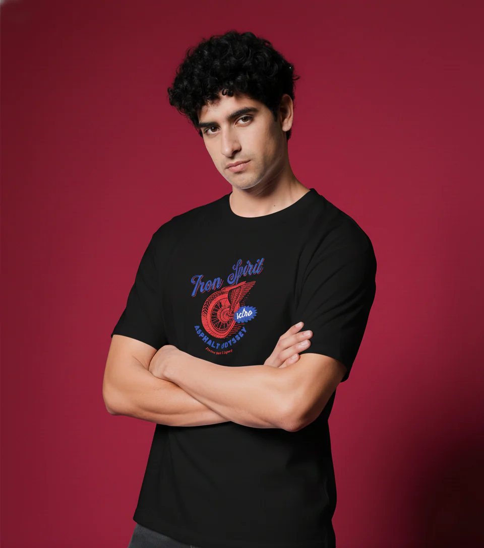 Men Round Neck Cotton T-Shirt - Image 9