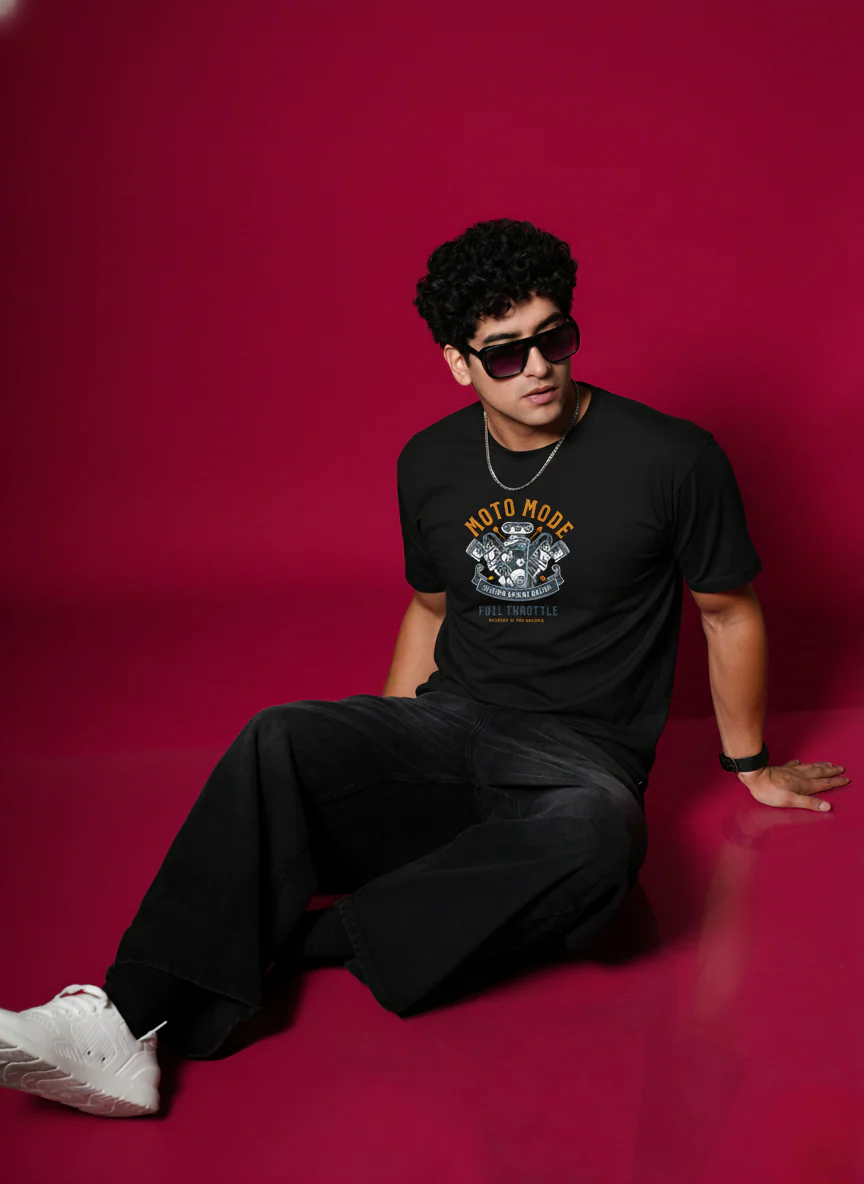 Men Round Neck Cotton T-Shirt - Image 5