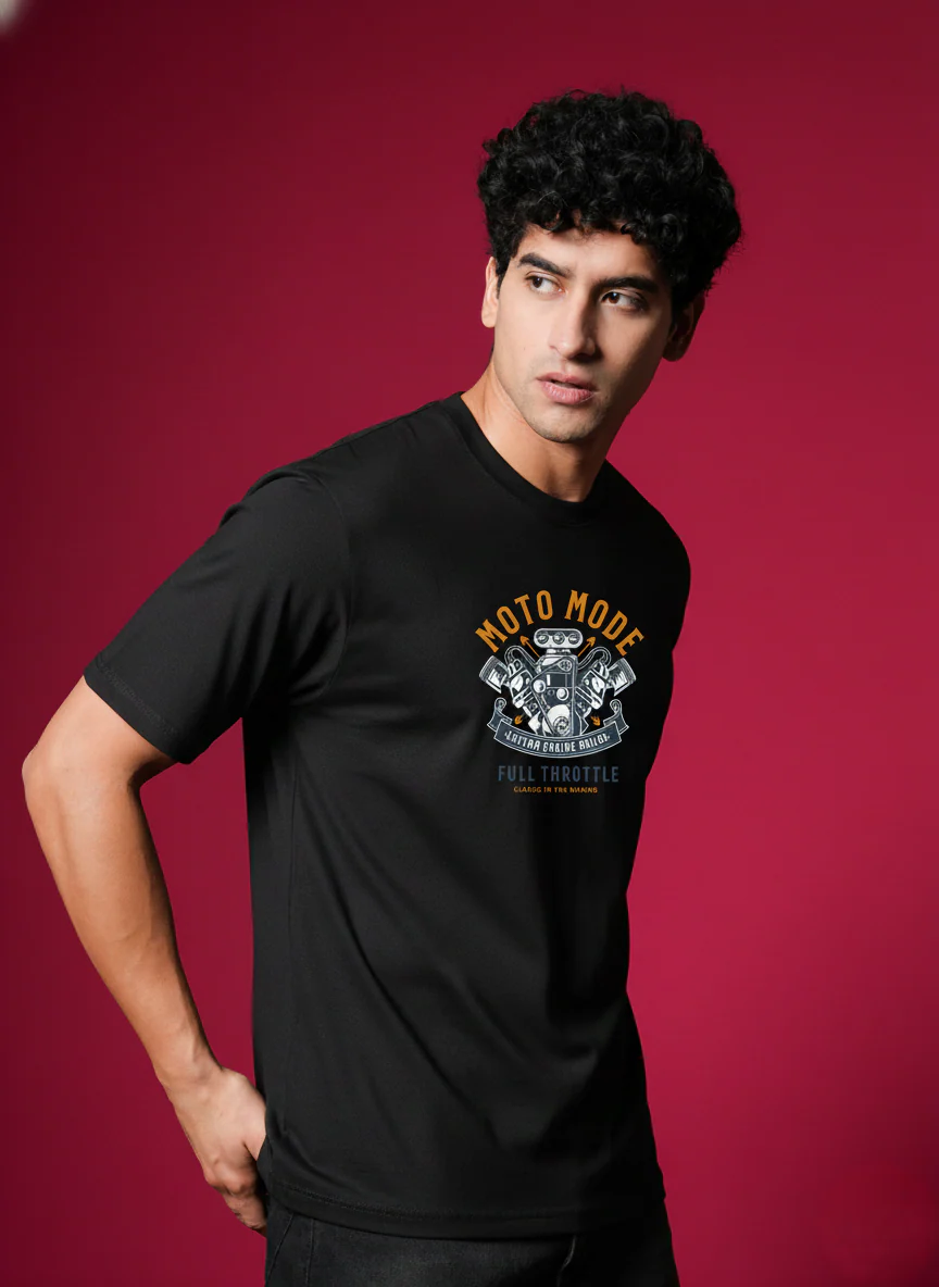 Men Round Neck Cotton T-Shirt - Image 6
