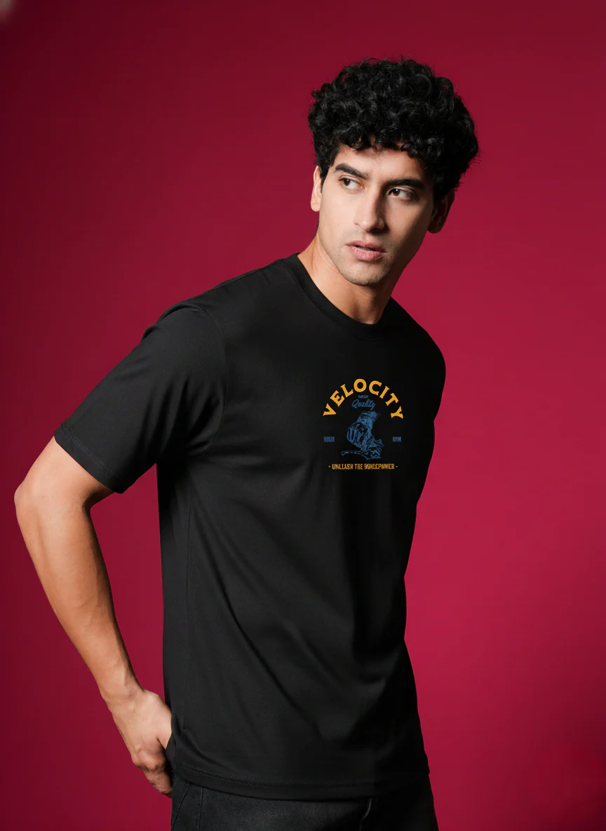 Men Round Neck Cotton T-Shirt - Image 5