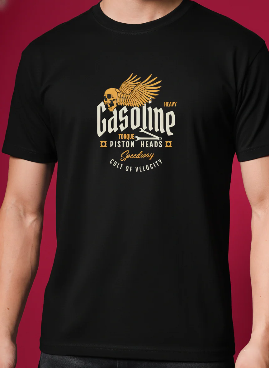 Men Round Neck Cotton T-Shirt - Image 6