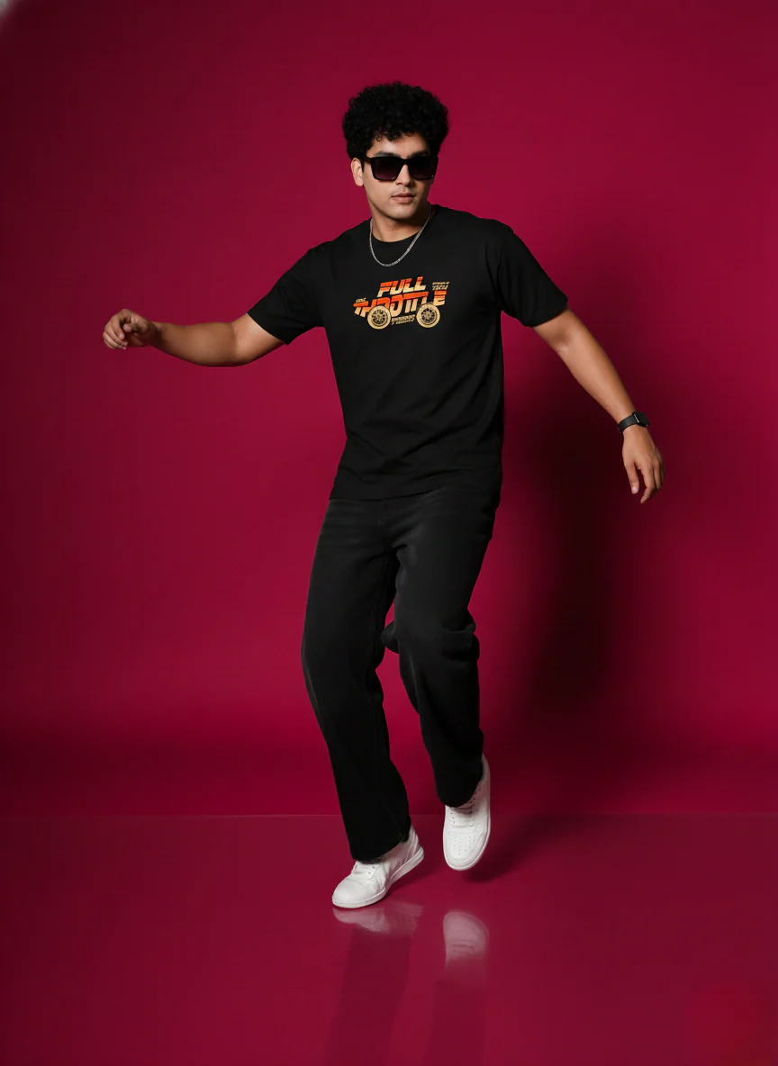 Men Round Neck Cotton T-Shirt - Image 2