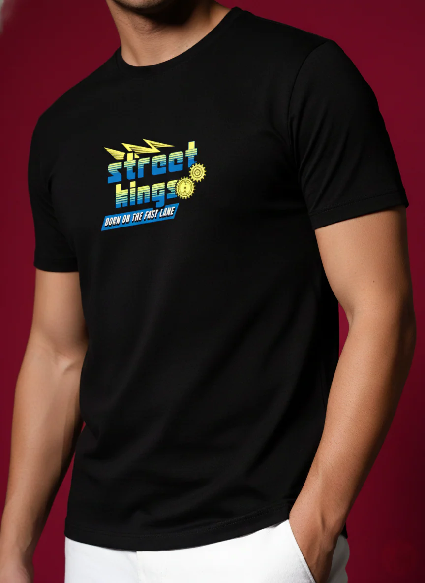 Men Round Neck Cotton T-Shirt - Image 5