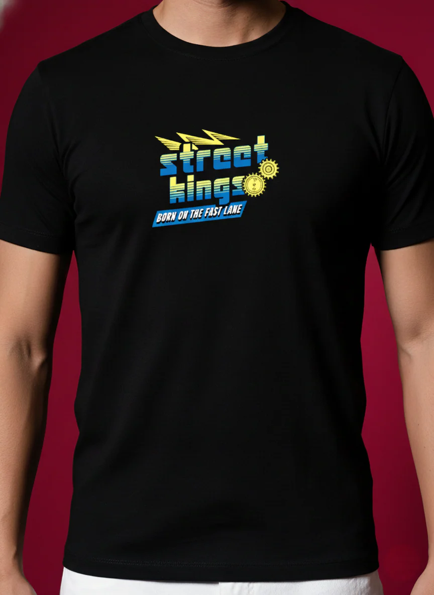 Men Round Neck Cotton T-Shirt - Image 7