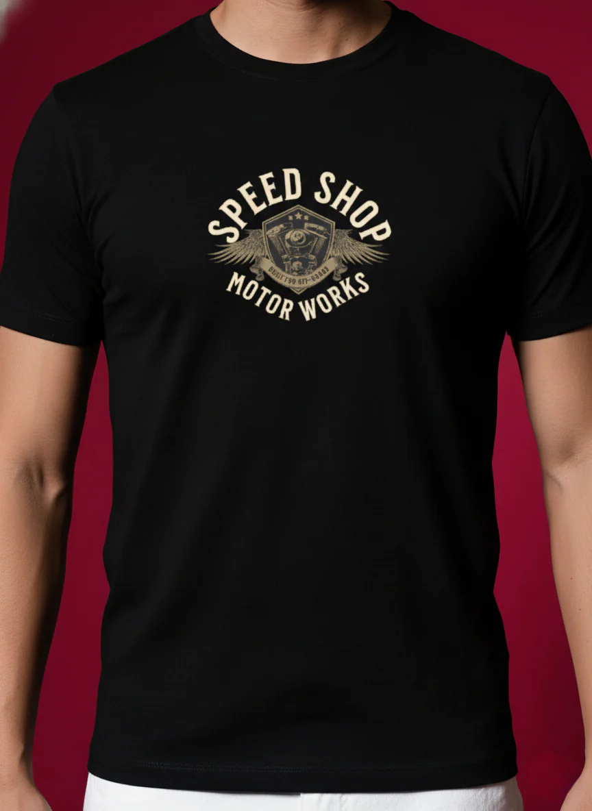 Men Round Neck Cotton T-Shirt - Image 7