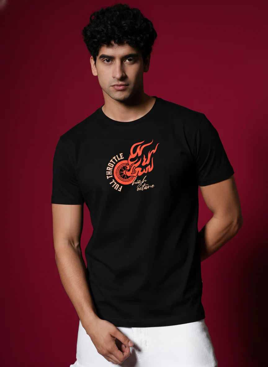 Men Round Neck Cotton T-Shirt - Image 4