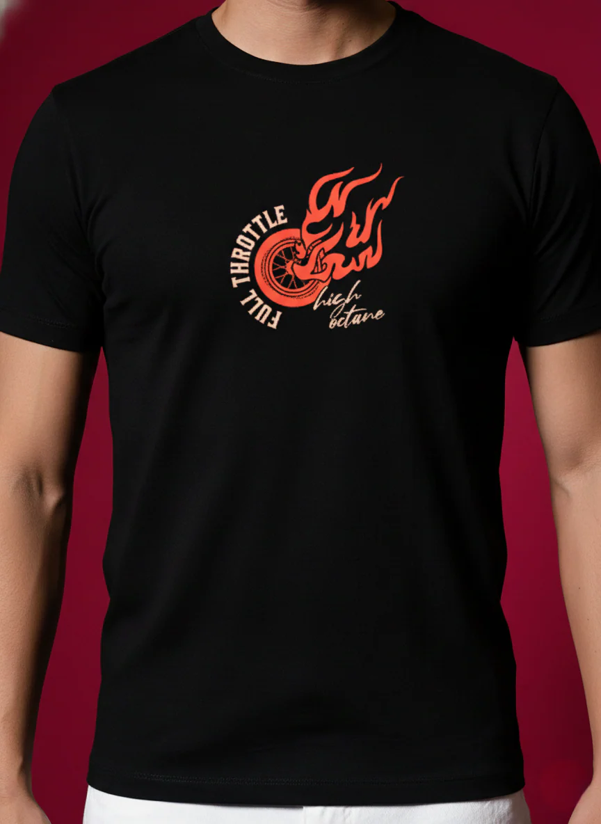 Men Round Neck Cotton T-Shirt - Image 8