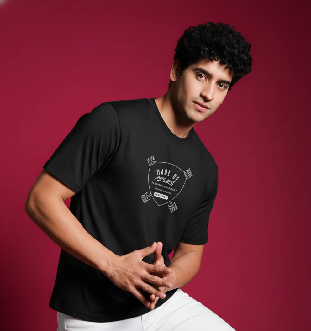 Men Round Neck Cotton T-Shirt - Image 6