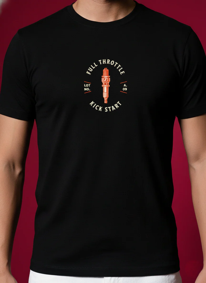 Men Round Neck Cotton T-Shirt - Image 6