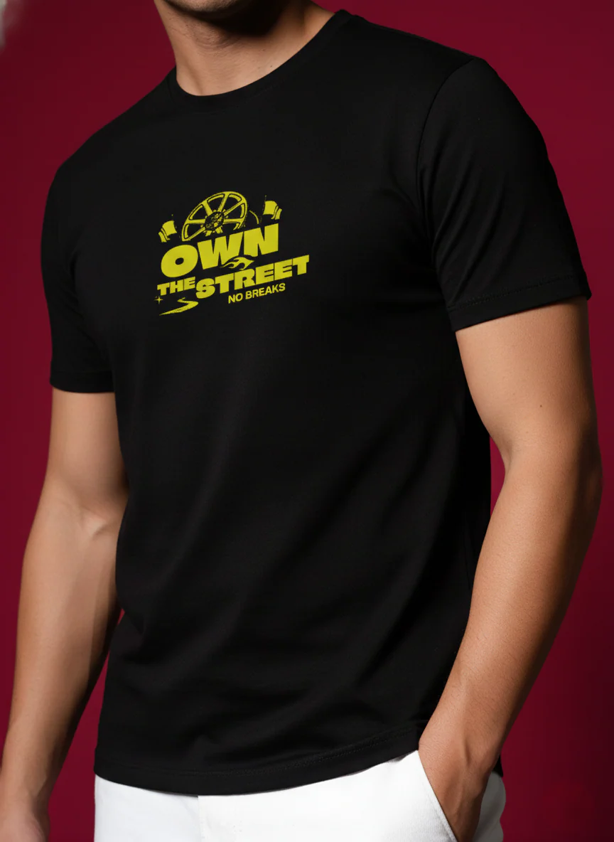 Men Round Neck Cotton T-Shirt - Image 6
