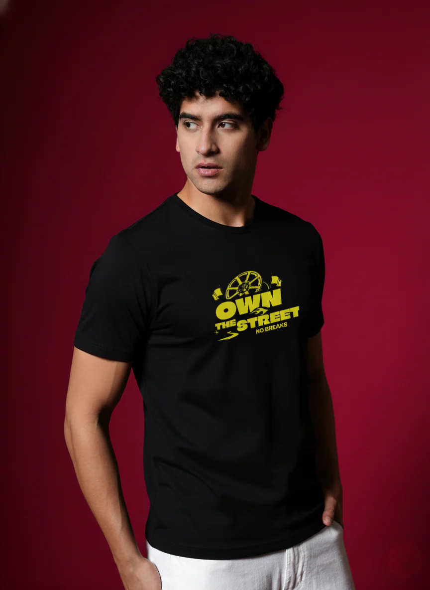 Men Round Neck Cotton T-Shirt - Image 7