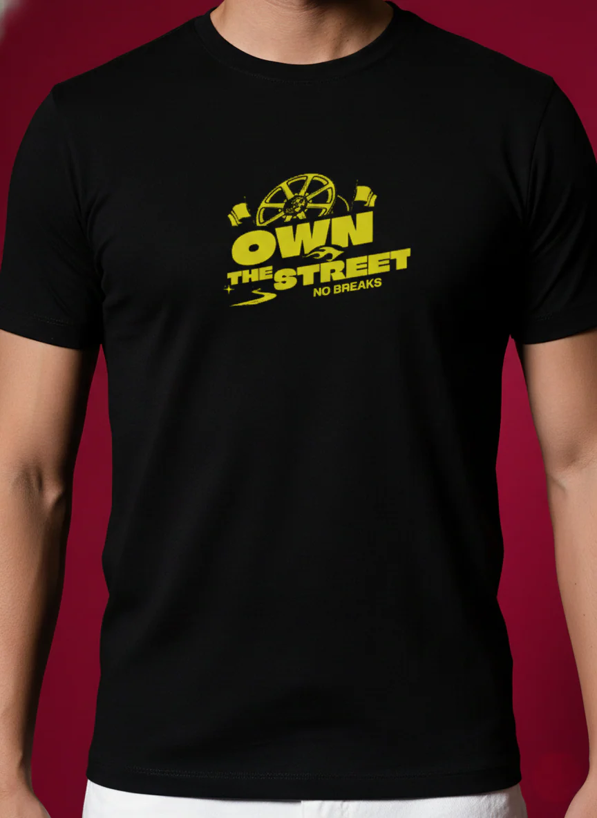 Men Round Neck Cotton T-Shirt - Image 9