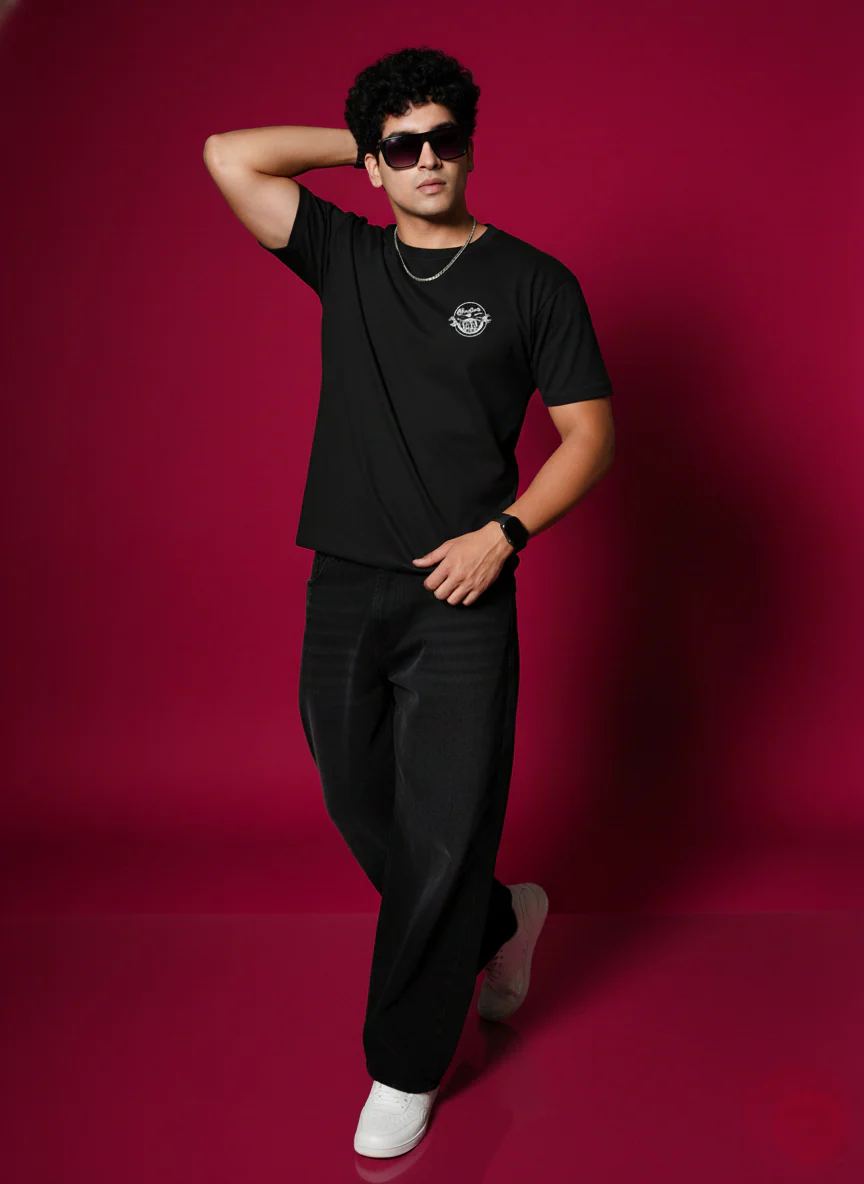 Men Round Neck Cotton T-Shirt - Image 2