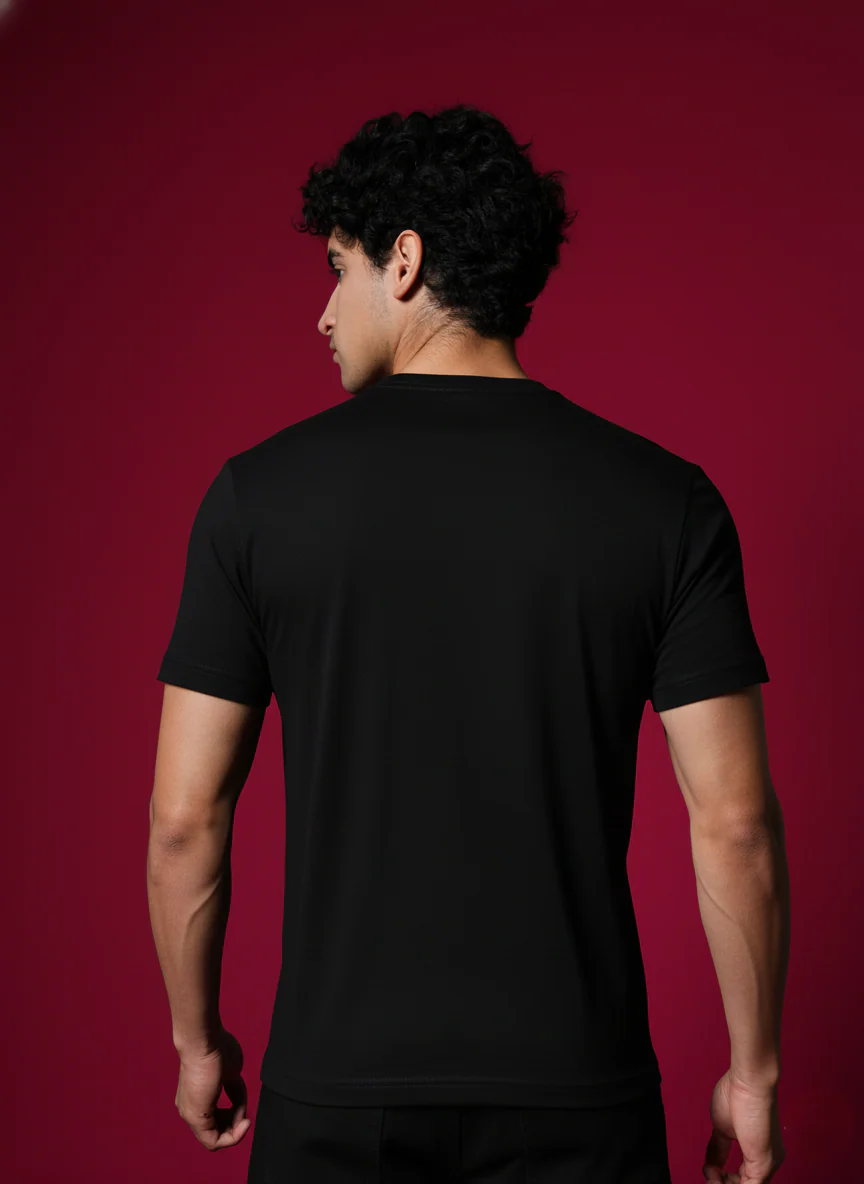 Men Round Neck Cotton T-Shirt - Image 4