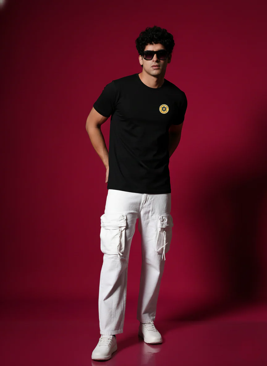 Men Round Neck Cotton T-Shirt - Image 6