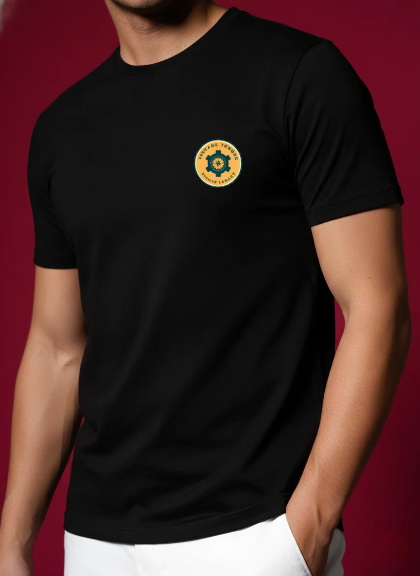 Men Round Neck Cotton T-Shirt - Image 7