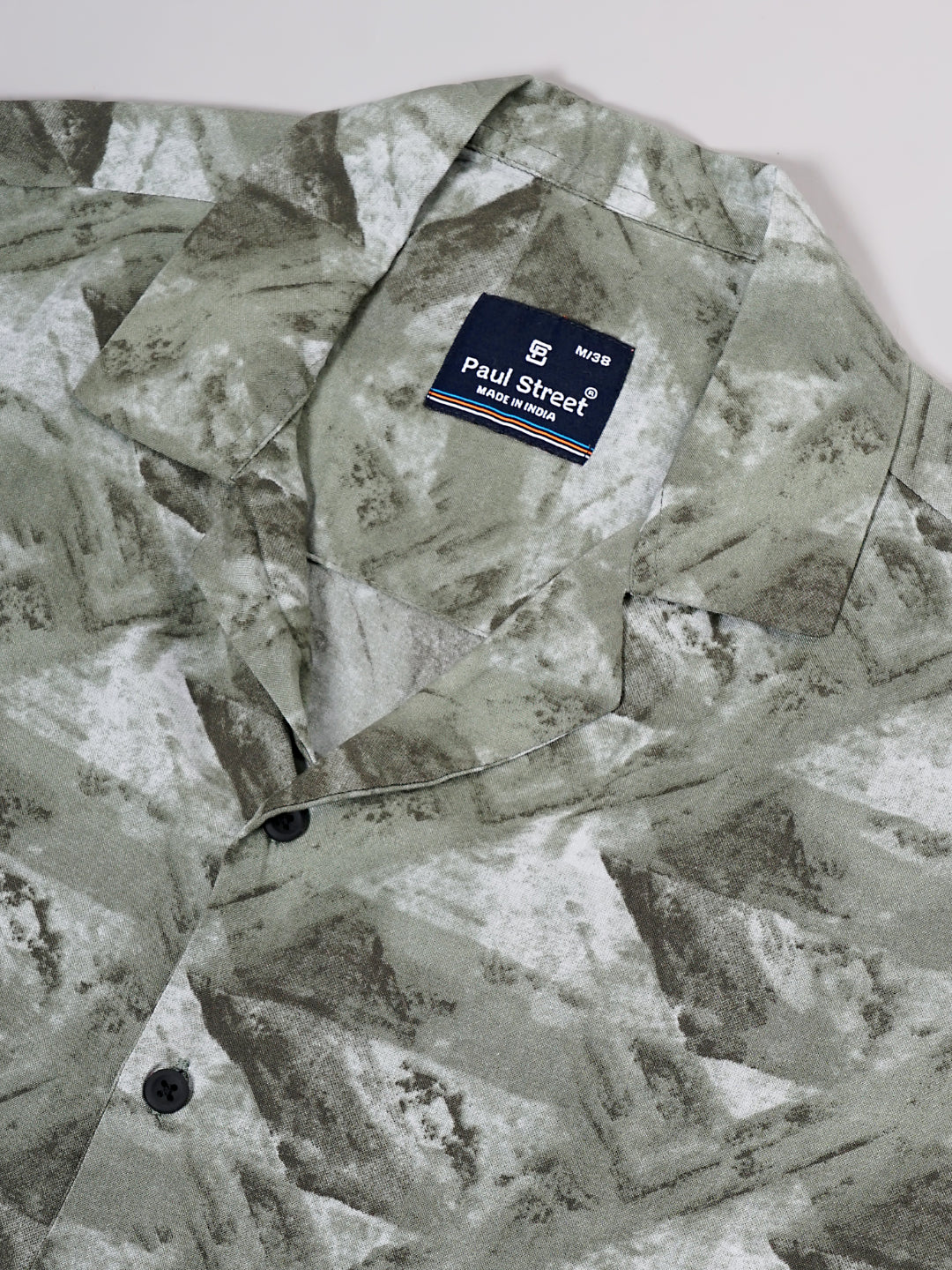 Men Rove Green Oversized Rayon Shirt - Image 6
