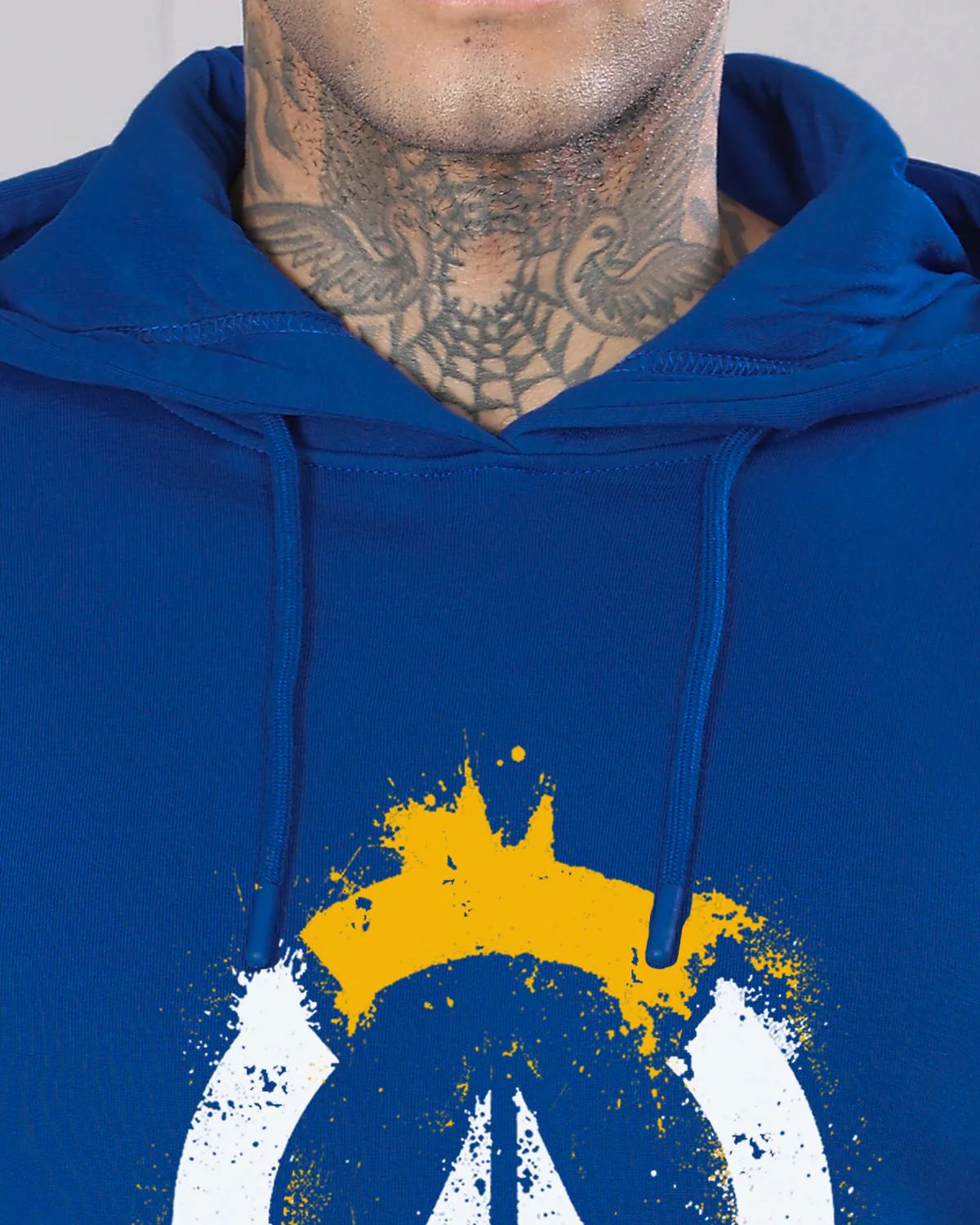 Men Blue Long Lasting Printed Hoodie - Image 2