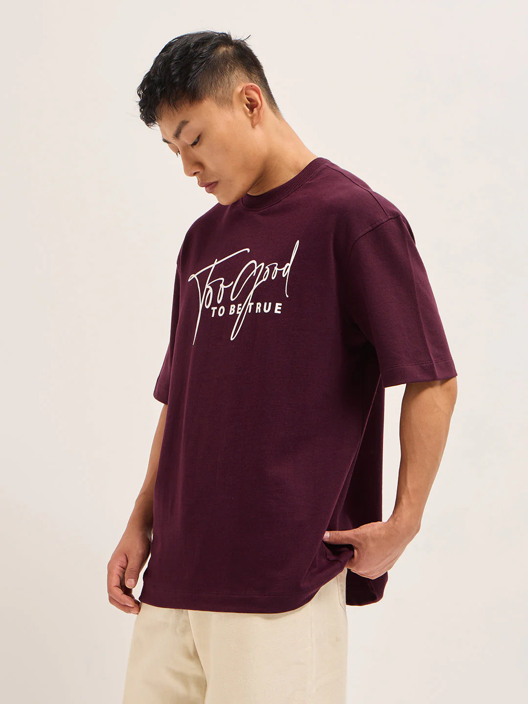 Men Shark Tank Limited Edition Maroon Crew Tee - Image 2