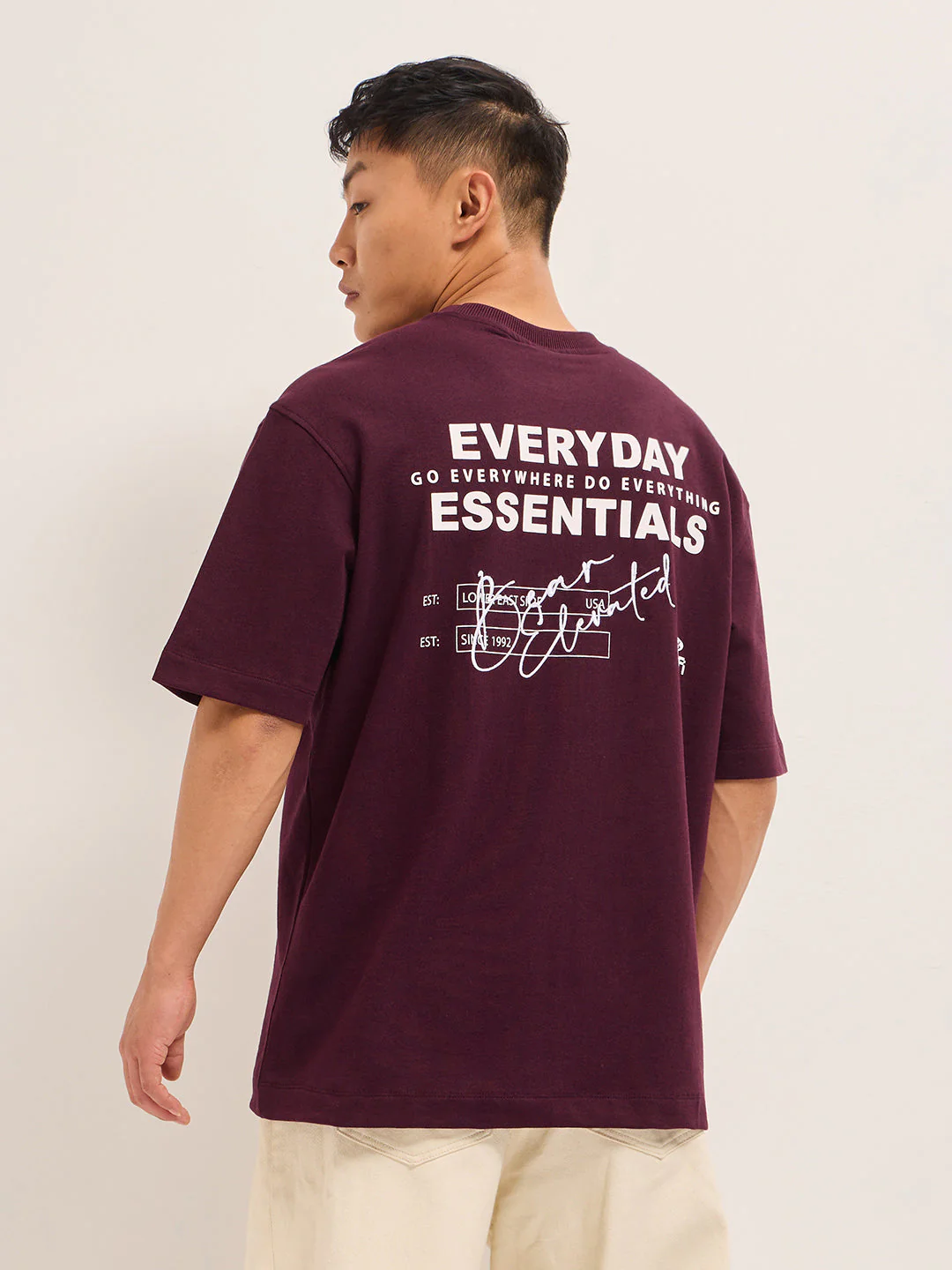 Men Shark Tank Limited Edition Maroon Crew Tee - Image 3