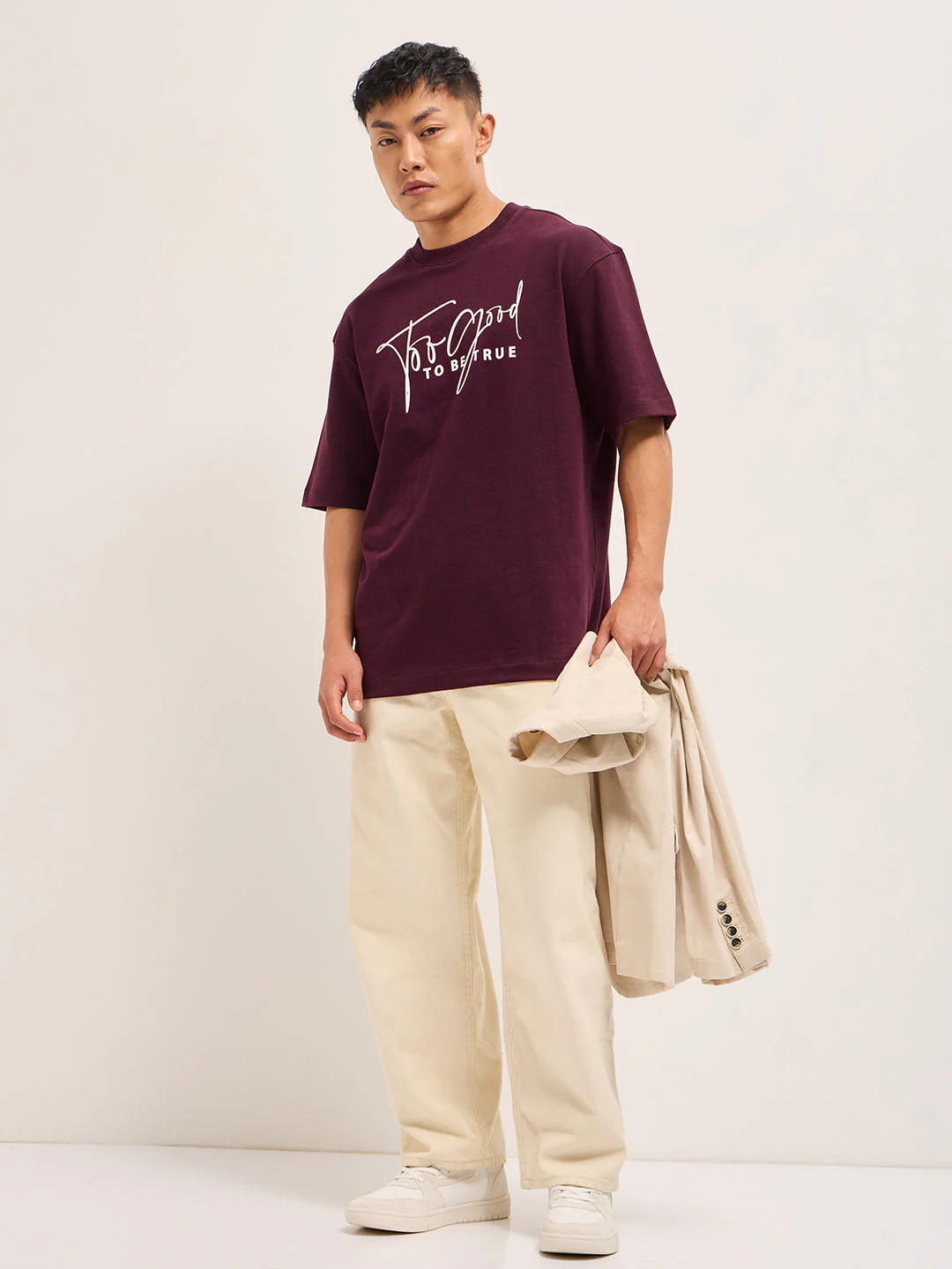 Men Shark Tank Limited Edition Maroon Crew Tee - Image 4