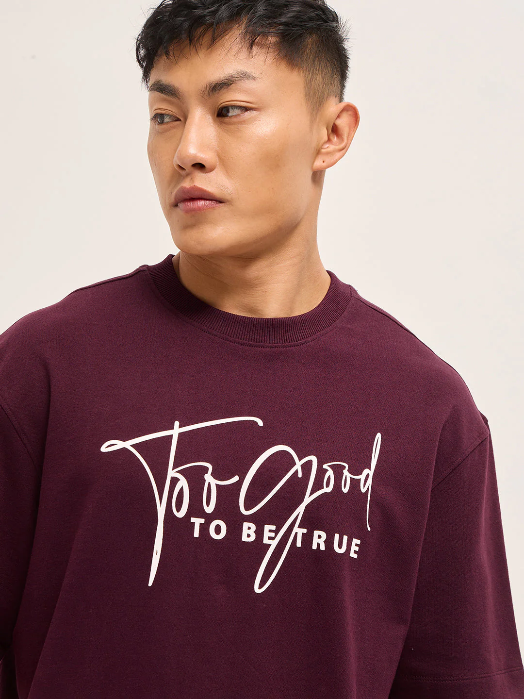 Men Shark Tank Limited Edition Maroon Crew Tee - Image 5