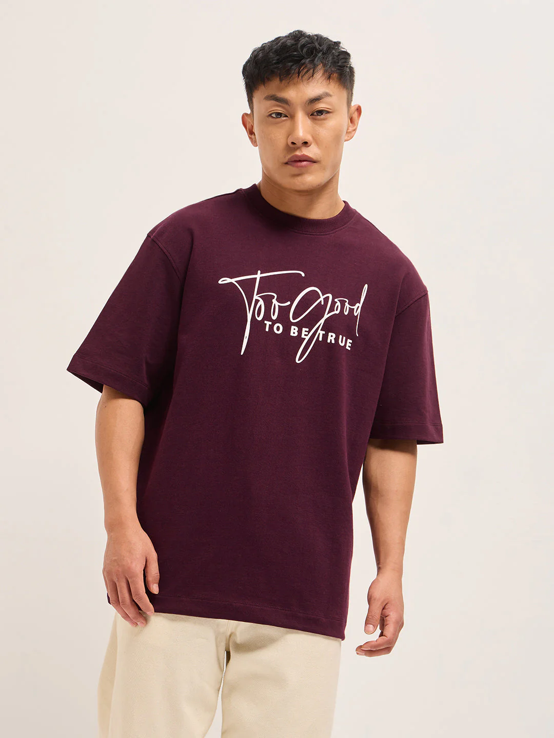 Men Shark Tank Limited Edition Maroon Crew Tee - Image 6