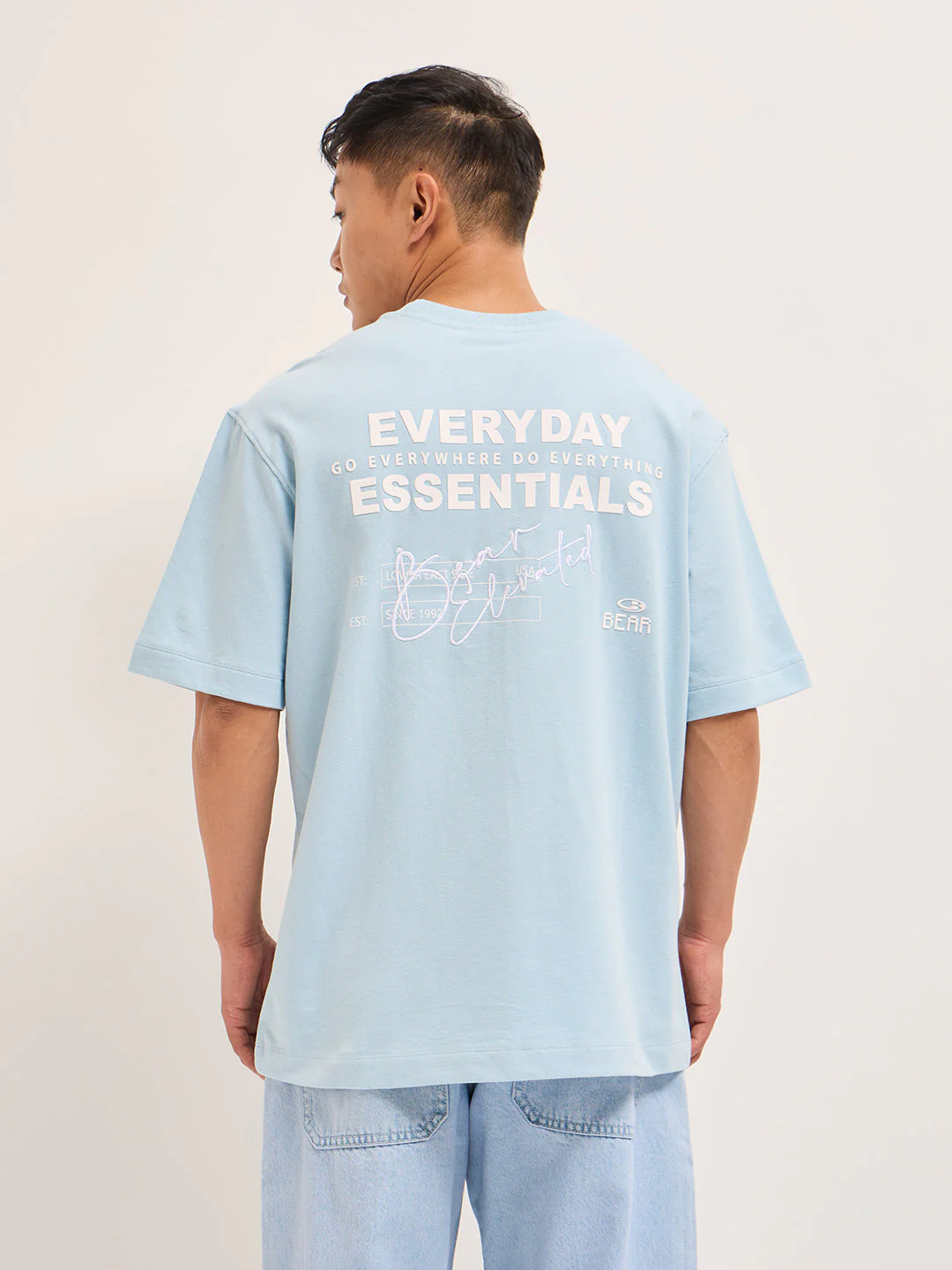 Men Shark Tank Limited Edition Sky Blue Crew Tee - Image 2