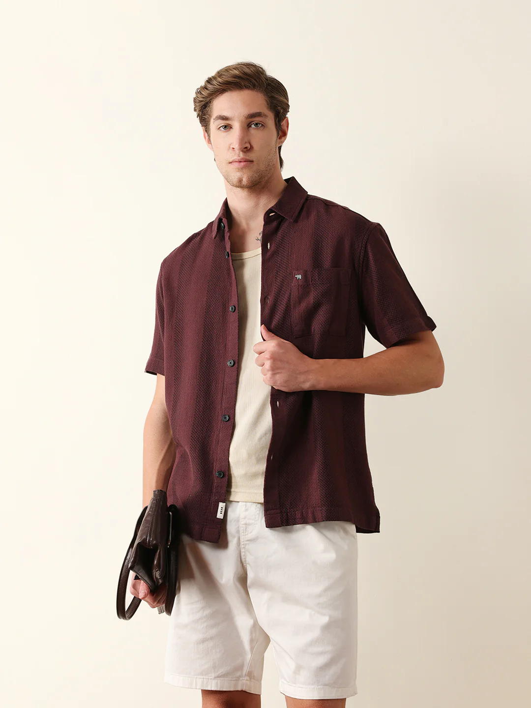 Men Short Sleeves Shirt - Image 2