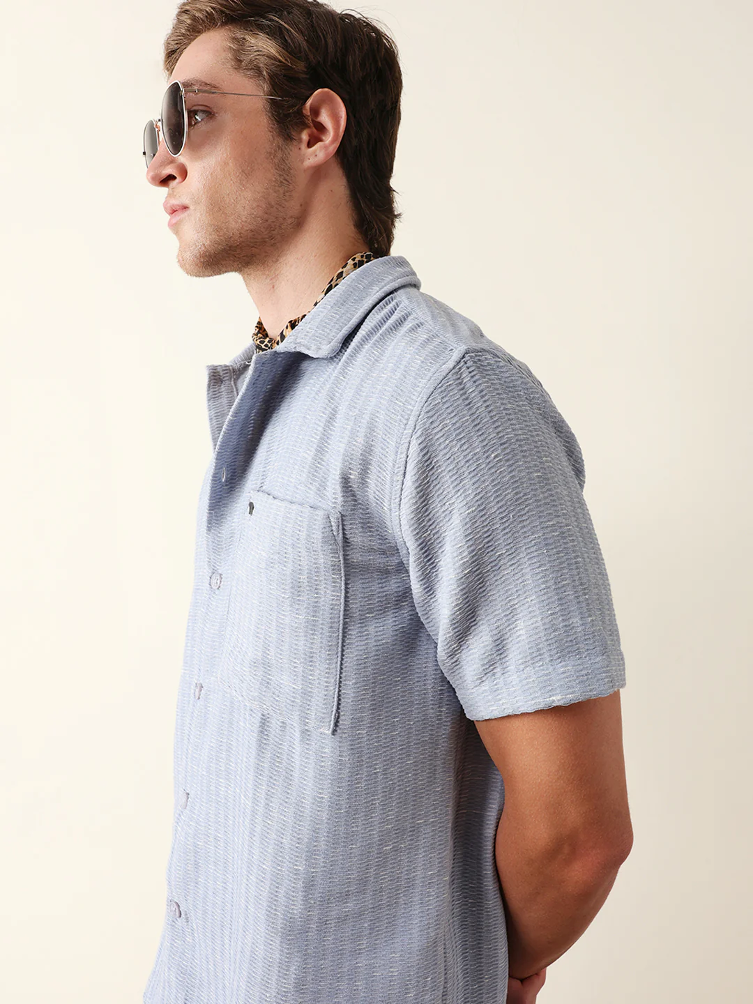 Men Shorts Sleeve Shirt - Image 2