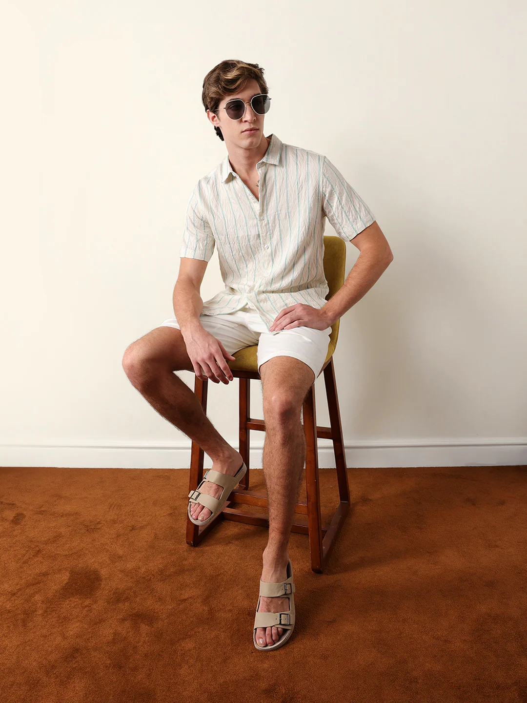Men Shorts Sleeve Shirt - Image 2